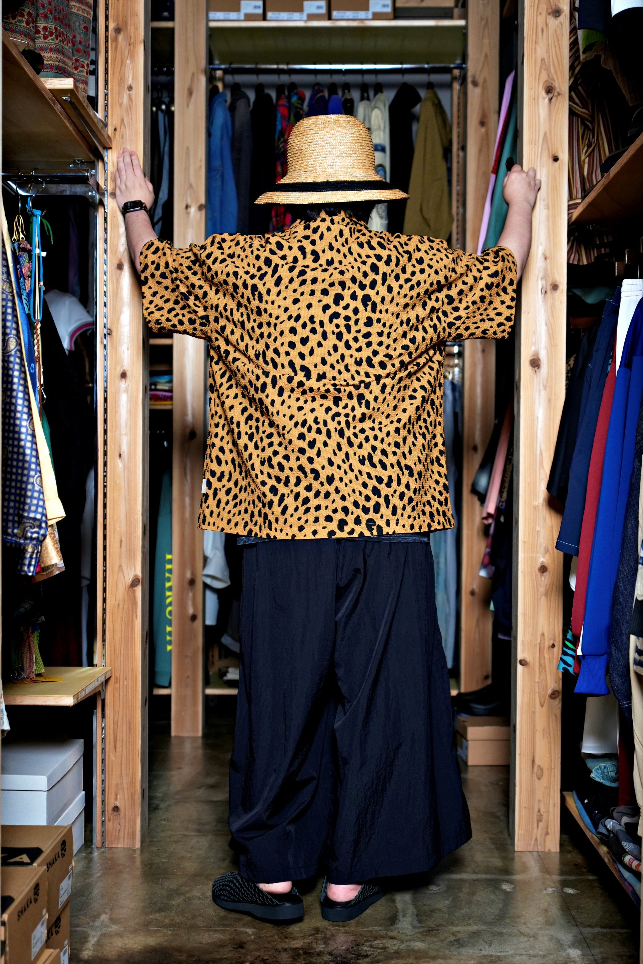 G62201_MU | LEOPARD ALOHA SHIRTS-MU | COlor:MUSTARD【GORT_ゴート】