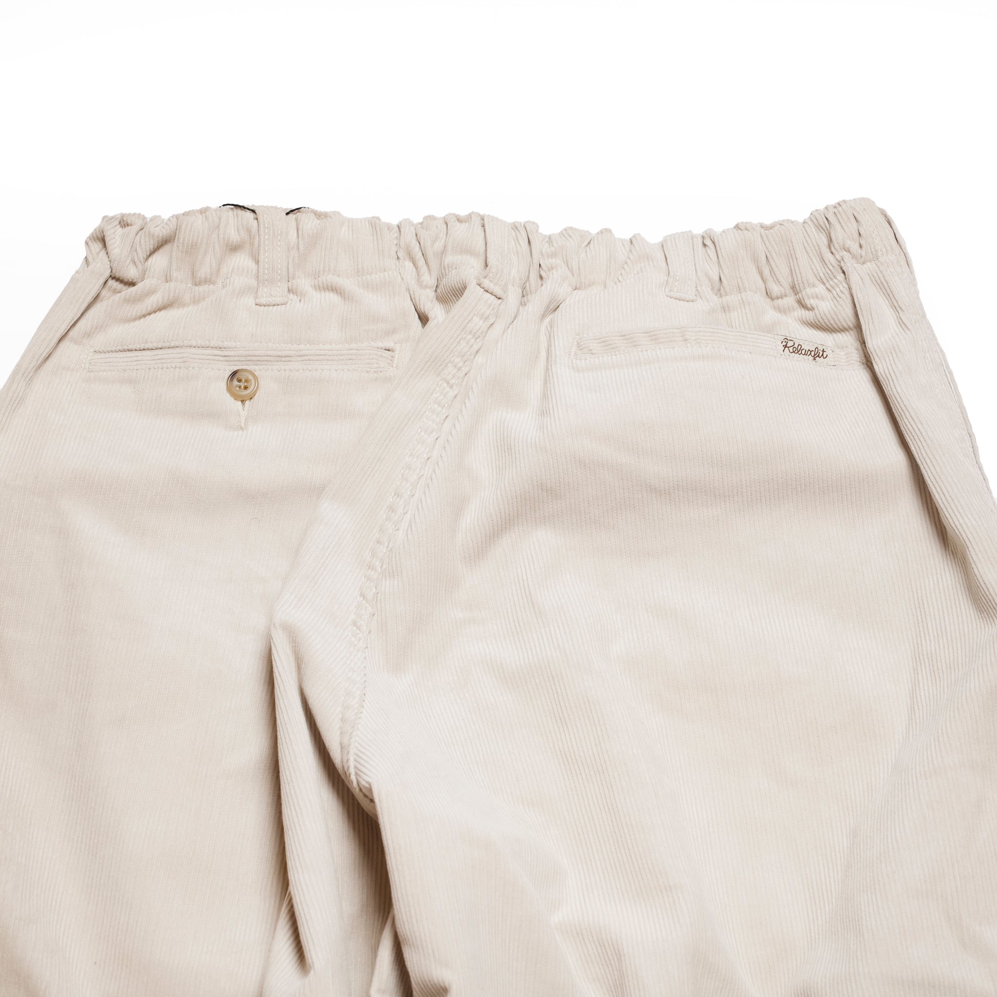 RELAX FIT №147 [ Corduroy easyslacks ] Color:Black/Brown/Cream【RELAX FIT_リラックスフィット】
