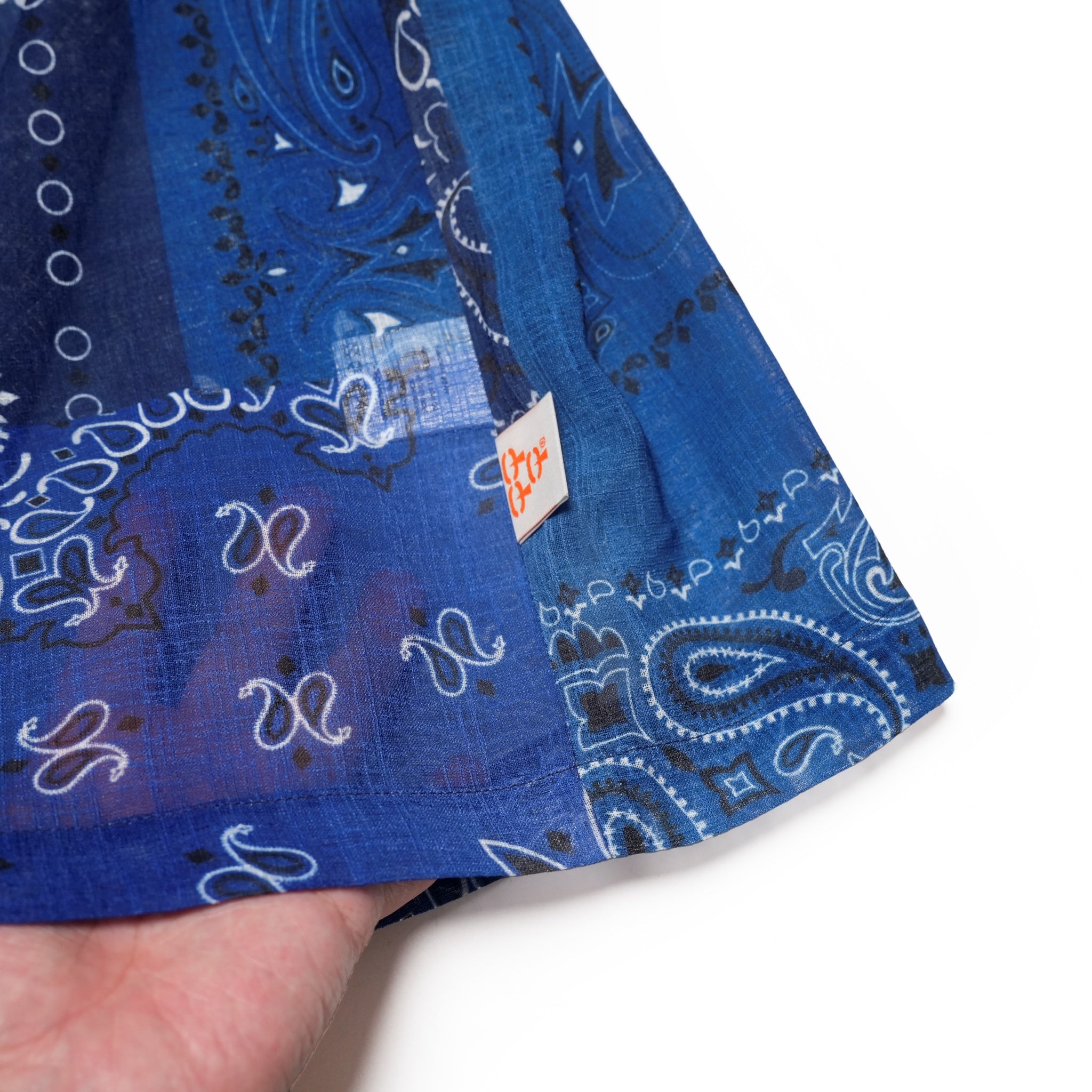 G62201_RB | BANDANA ALOHA SHIRTS-RB | COlor:Royal Blue【GORT_ゴート】