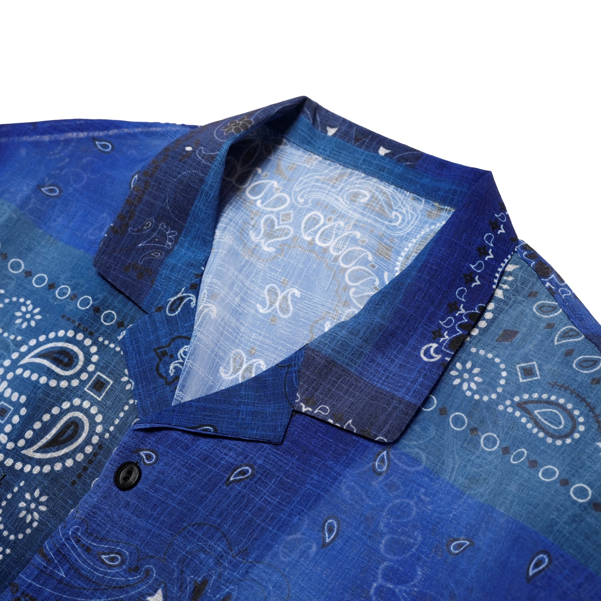 G62201_RB | BANDANA ALOHA SHIRTS-RB | COlor:Royal Blue【GORT_ゴート】