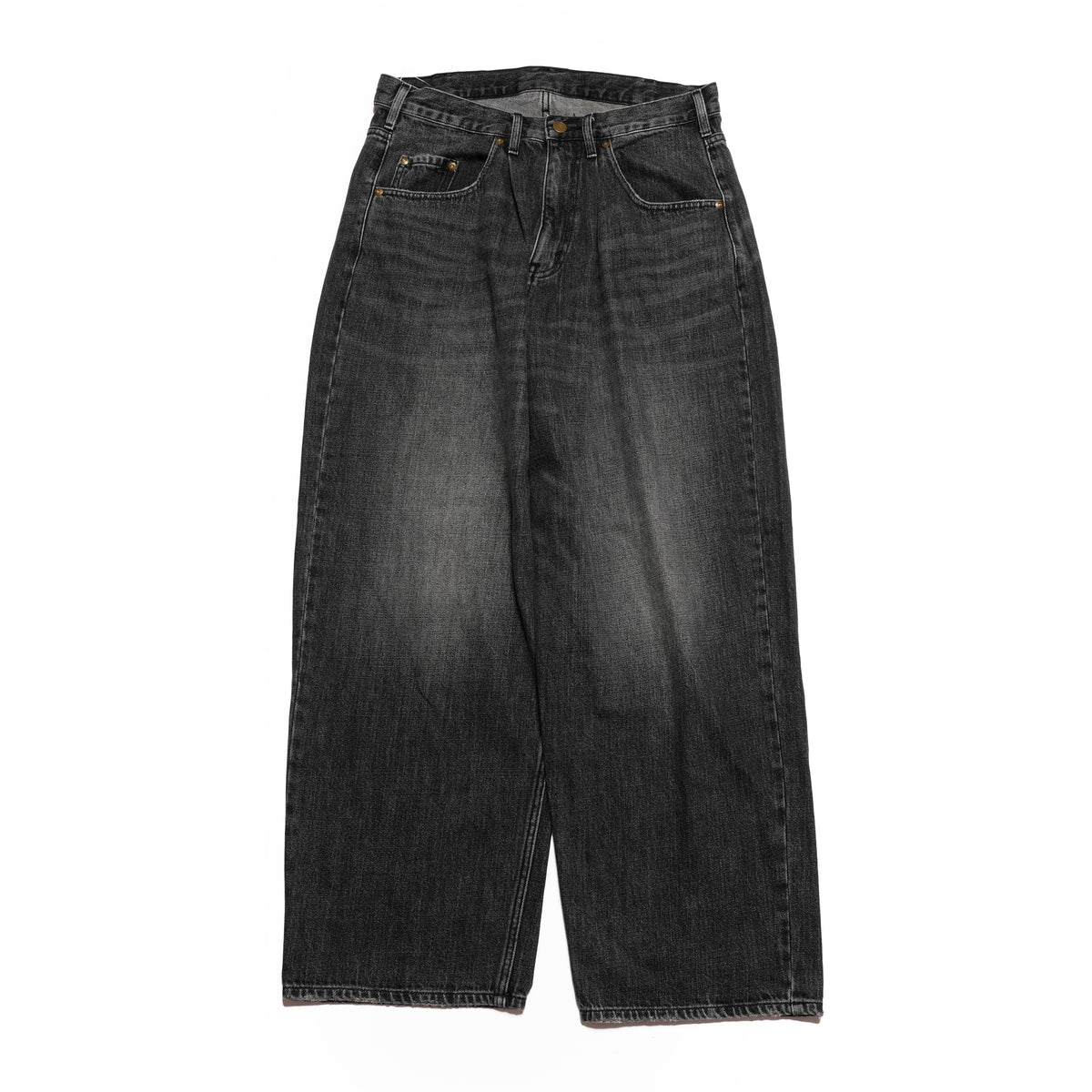 DENIM BAGGY PANTS – #11 BlackStone | gh5s013d_#11 blackstone【GUNG HO_ガンホー】