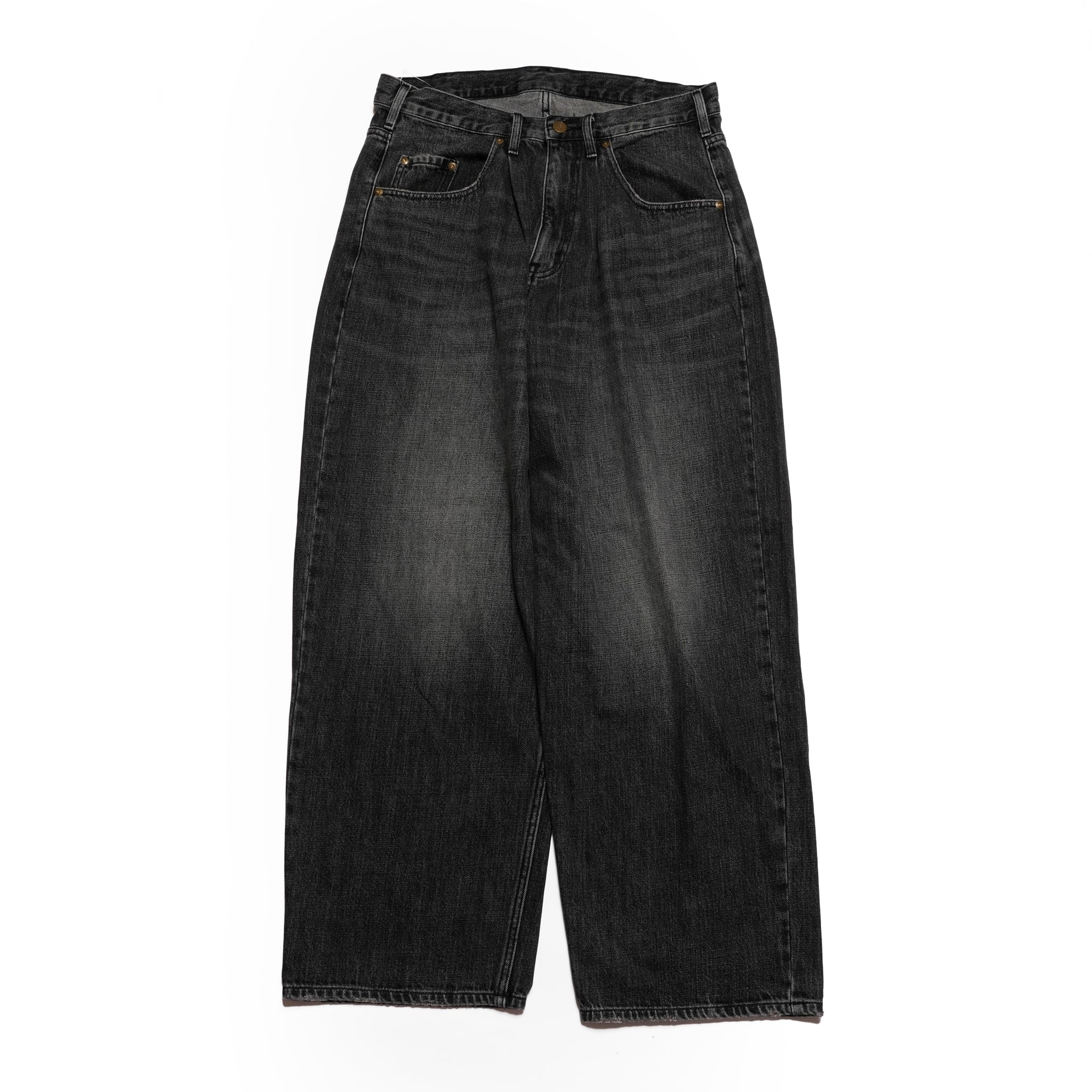 DENIM BAGGY PANTS | Color_#11 BlackStone | No_gh5s013d_#11 blackstone【GUNG HO_ガンホー】