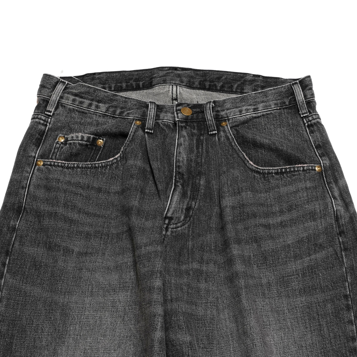 DENIM BAGGY PANTS – #11 BlackStone | gh5s013d_#11 blackstone【GUNG HO_ガンホー】