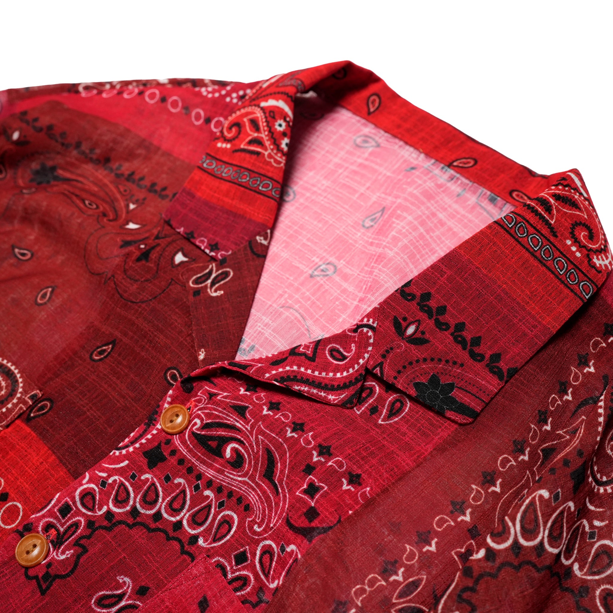 G62201_TR | BANDANA ALOHA SHIRTS-TR | COlor:Tomato Red【GORT_ゴート】