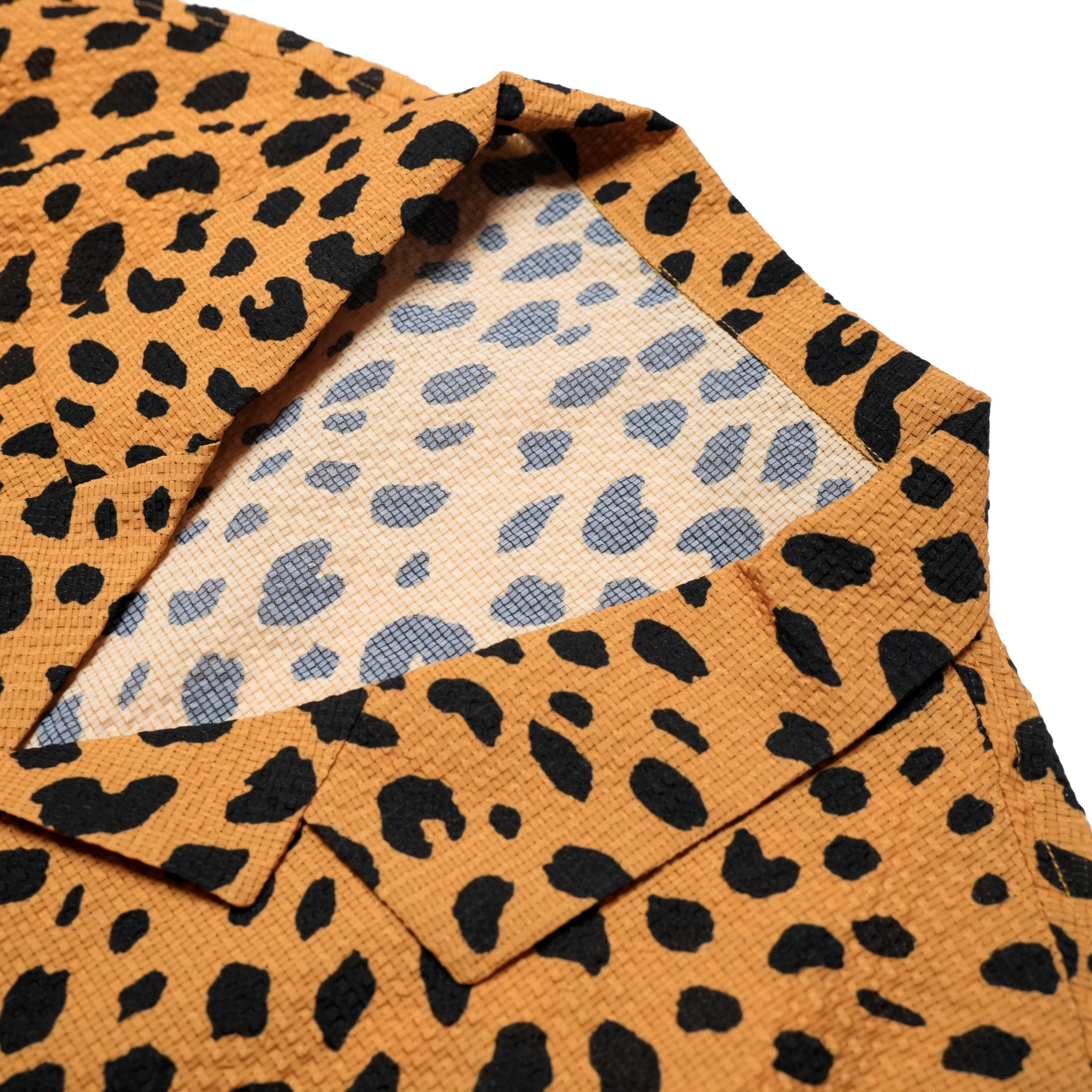 G62201_MU | LEOPARD ALOHA SHIRTS-MU | COlor:MUSTARD【GORT_ゴート】