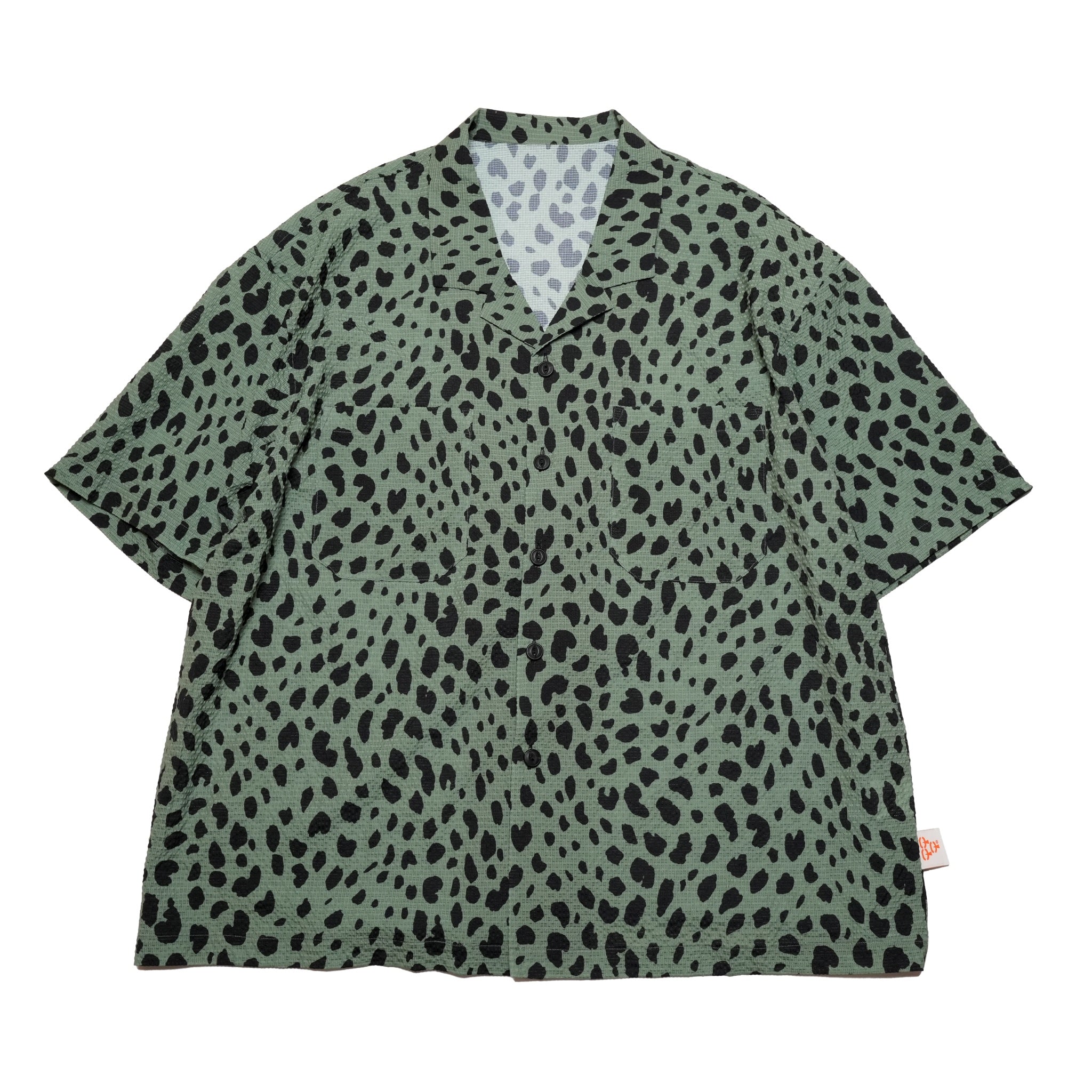 No:G62201_GN | Name:LEOPARD ALOHA SHIRTS-GN | COlor:Green【GORT_ゴート】