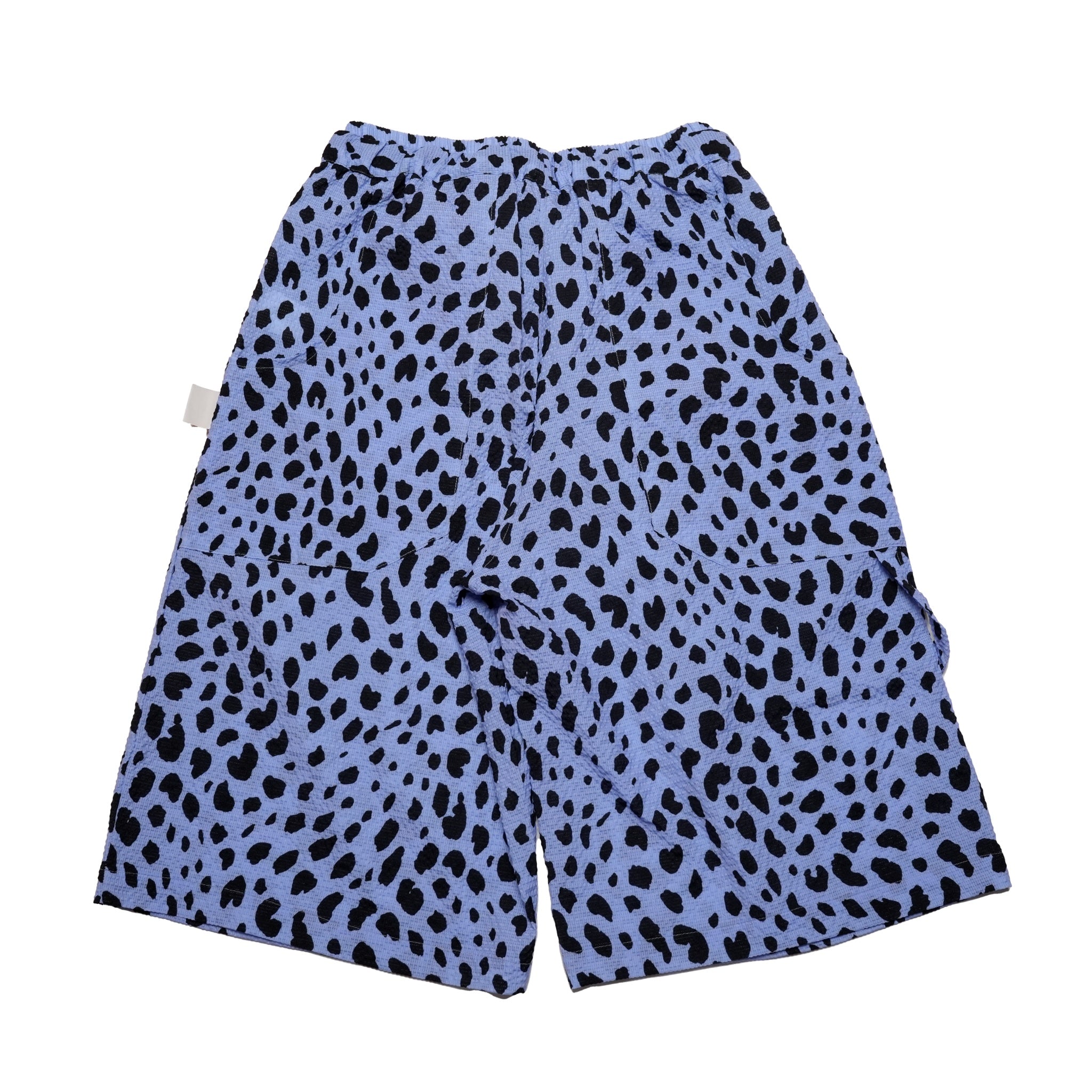 G62302_BL | LEOPARD LONG WIDE SUMMER SHORTS-BL | COlor:Blue【GORT_ゴート】