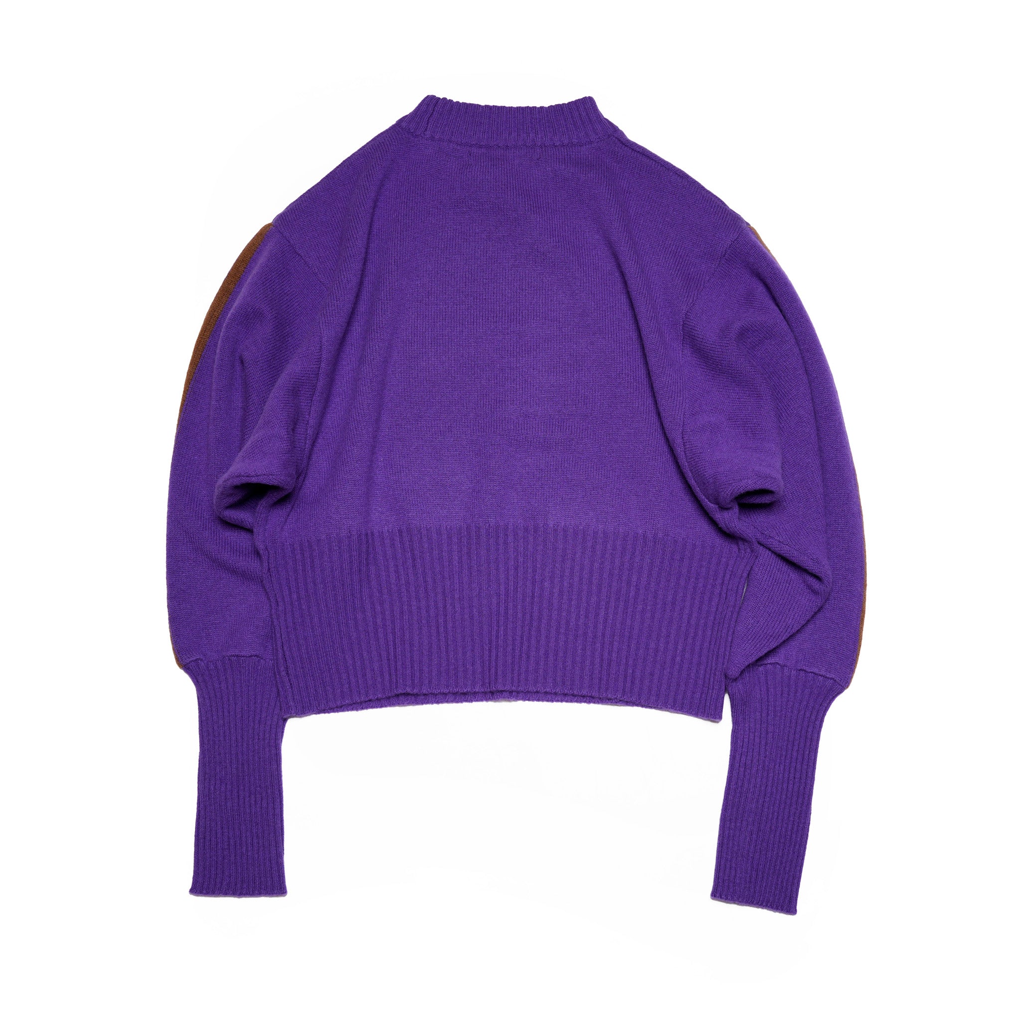 WHT24FKN4028_PURPLE | sleeve line knit | Color:Purple【WHYTO_ホワイト】