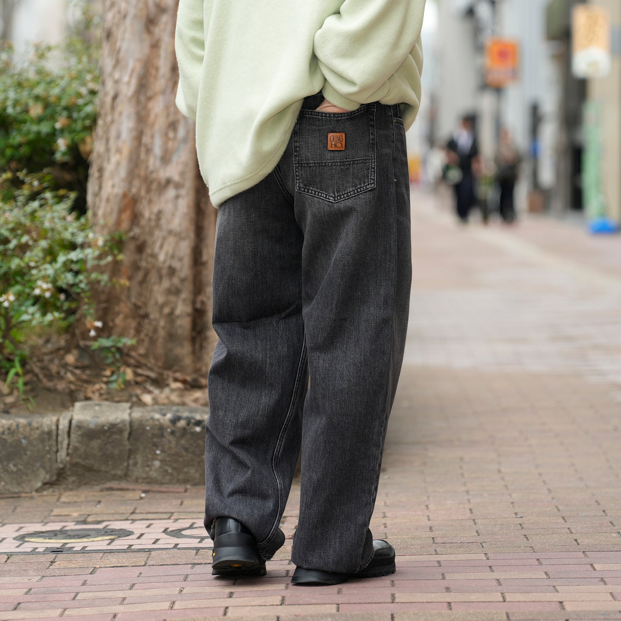 DENIM BAGGY PANTS – #11 BlackStone | gh5s013d_#11 blackstone【GUNG