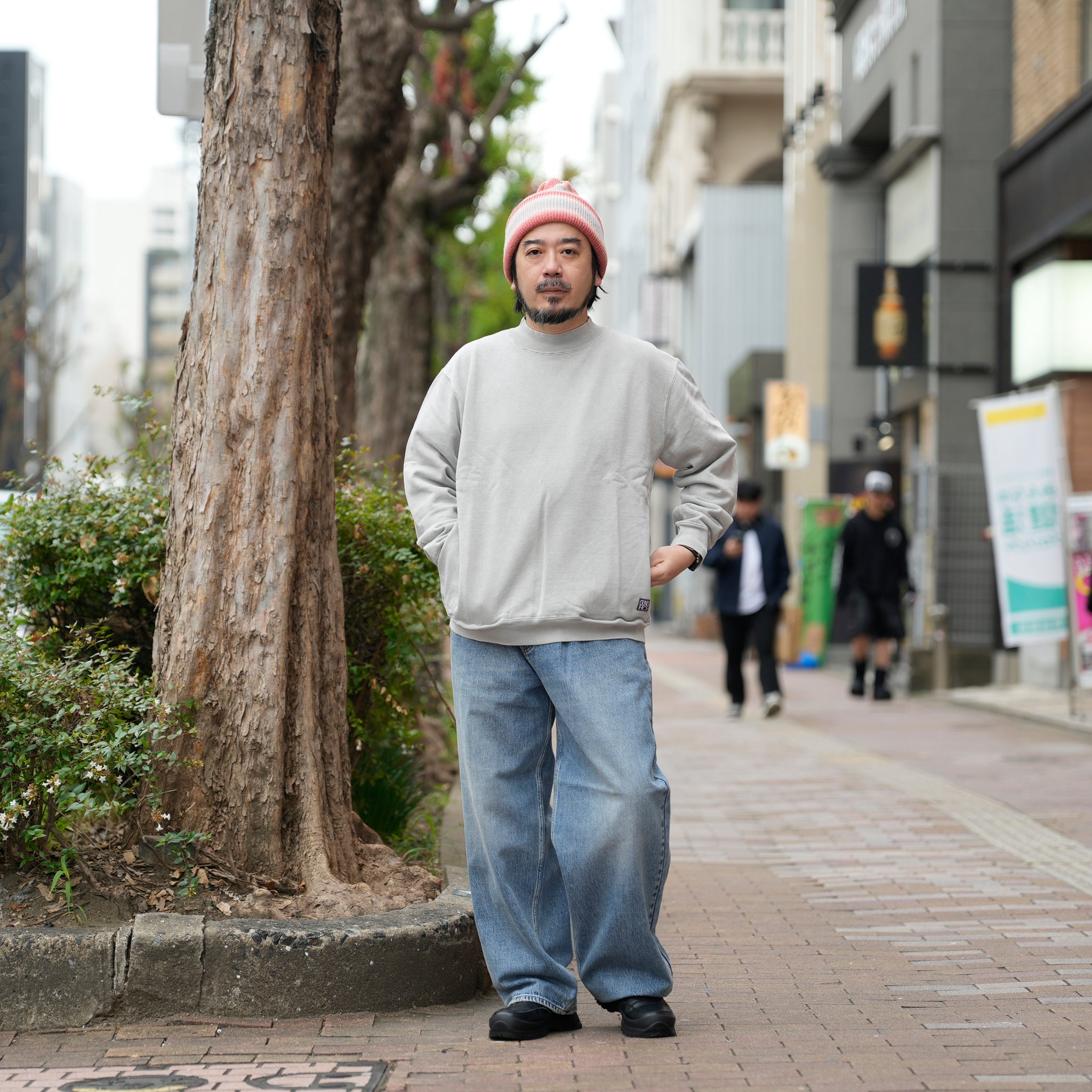SWEAT HI-NECK | Color_Grey | No_gh5f006_grey【GUNG HO_ガンホー】