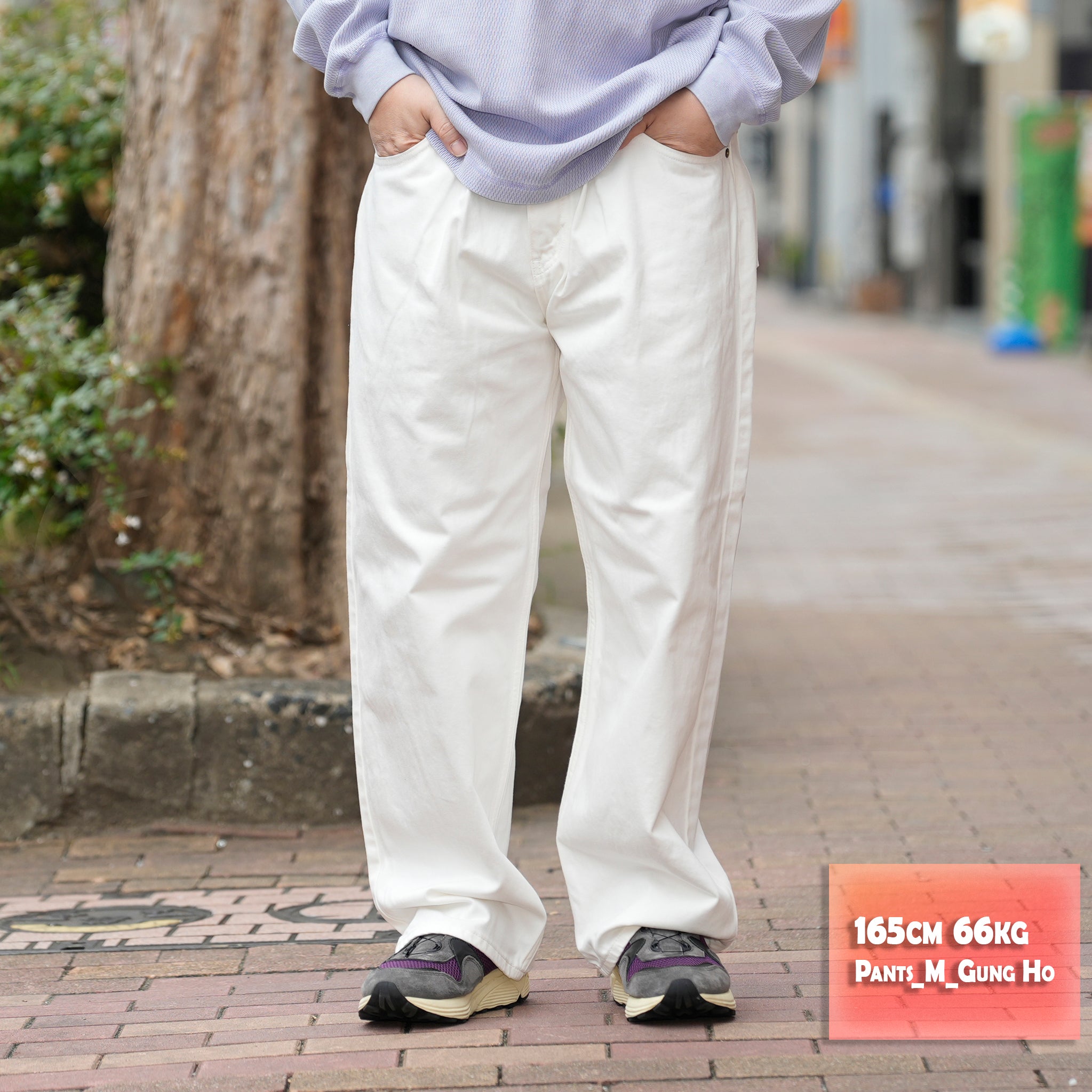 DENIM BAGGY PANTS | Color_#07 White | No_gh5s013d_#07 white【GUNG HO_ガンホー】