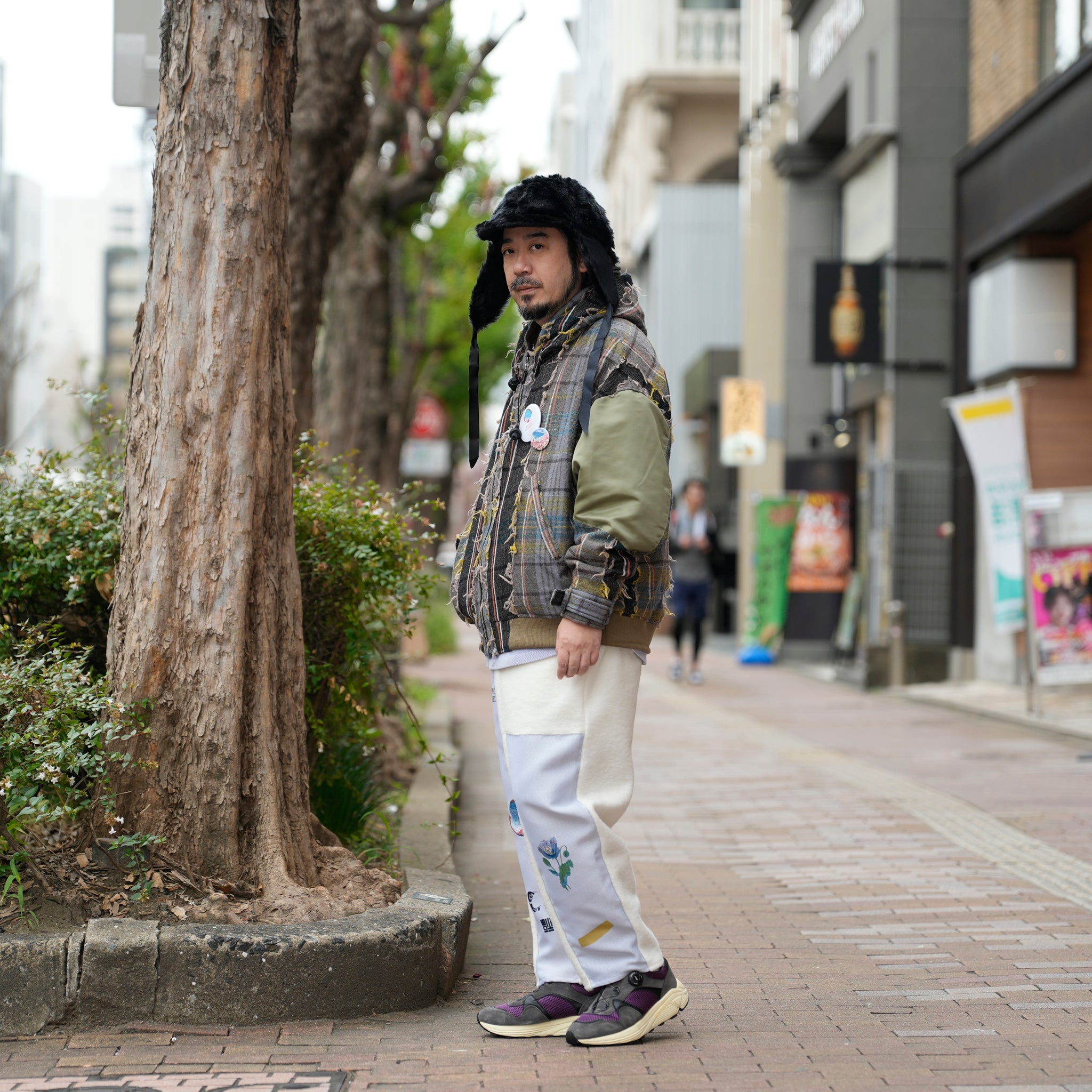 FLAGMENTS MIX DAYOFF PANT | Color_White | No_sf25aw-18_white【STOF_ストフ】