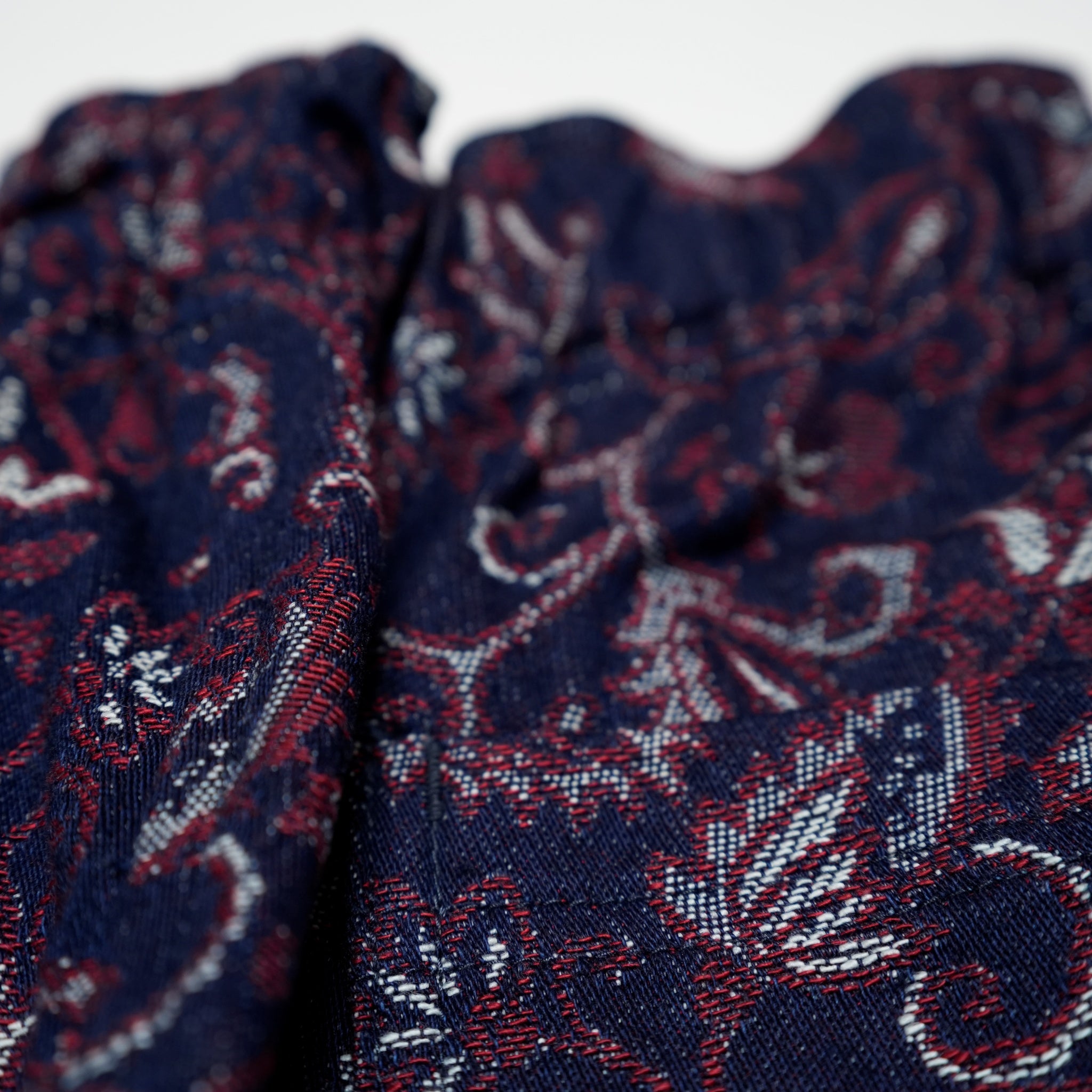 VOO-SPG-143 | Indigo Paisley EZ Shorts | Color:Indigo Red Paisley  | SIze:Queen/King【VOO_ヴォー】