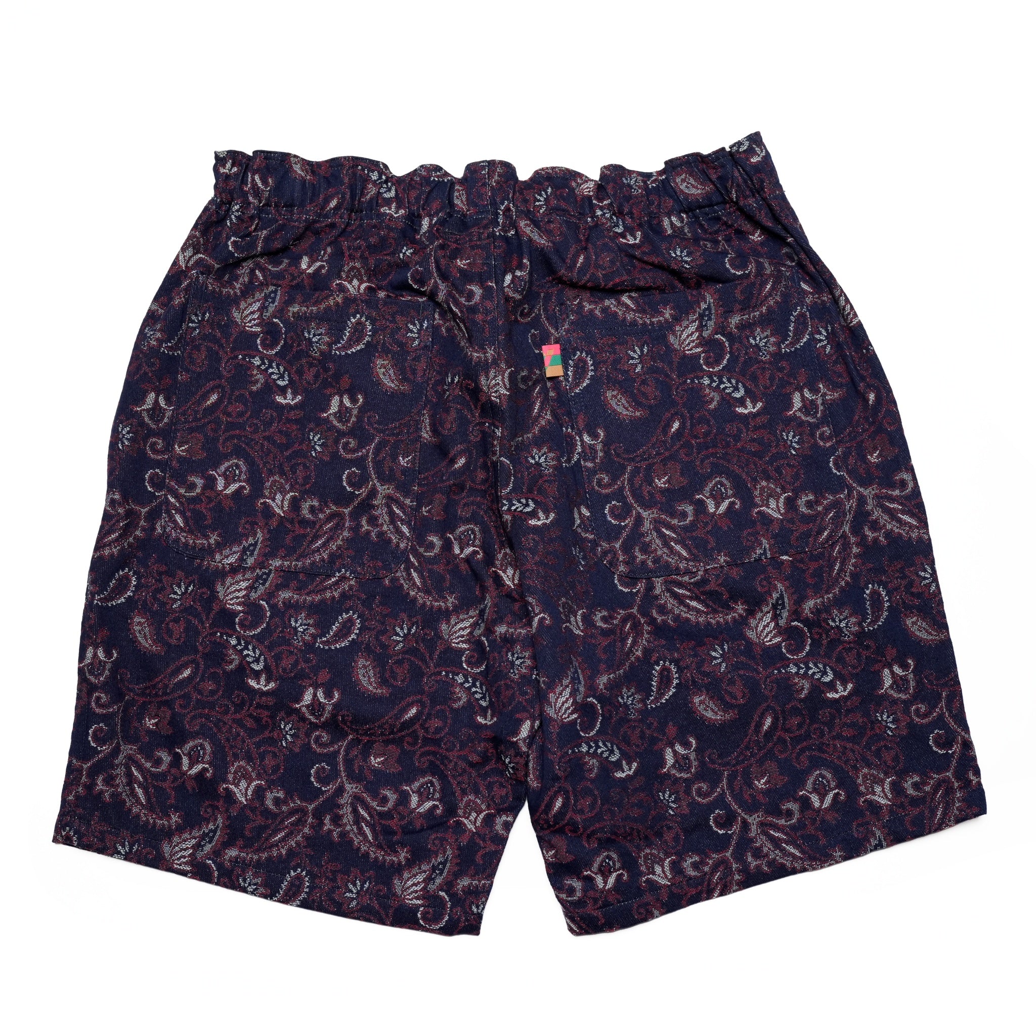 VOO-SPG-143 | Indigo Paisley EZ Shorts | Color:Indigo Red Paisley  | SIze:Queen/King【VOO_ヴォー】