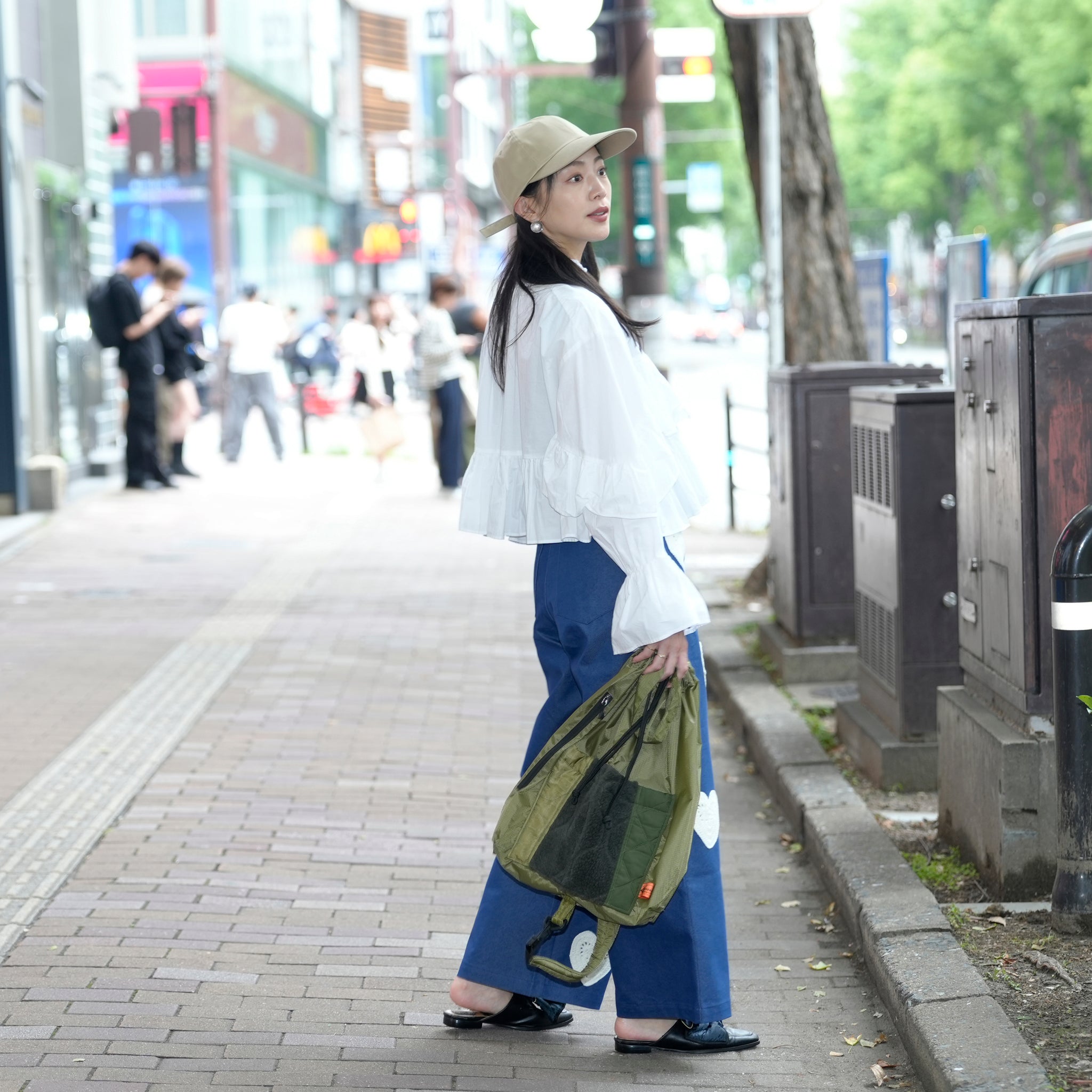 mate-285_Olive | ライナーパッチPKサック | Color:Olive【REHERSALL_リハーズオール】
