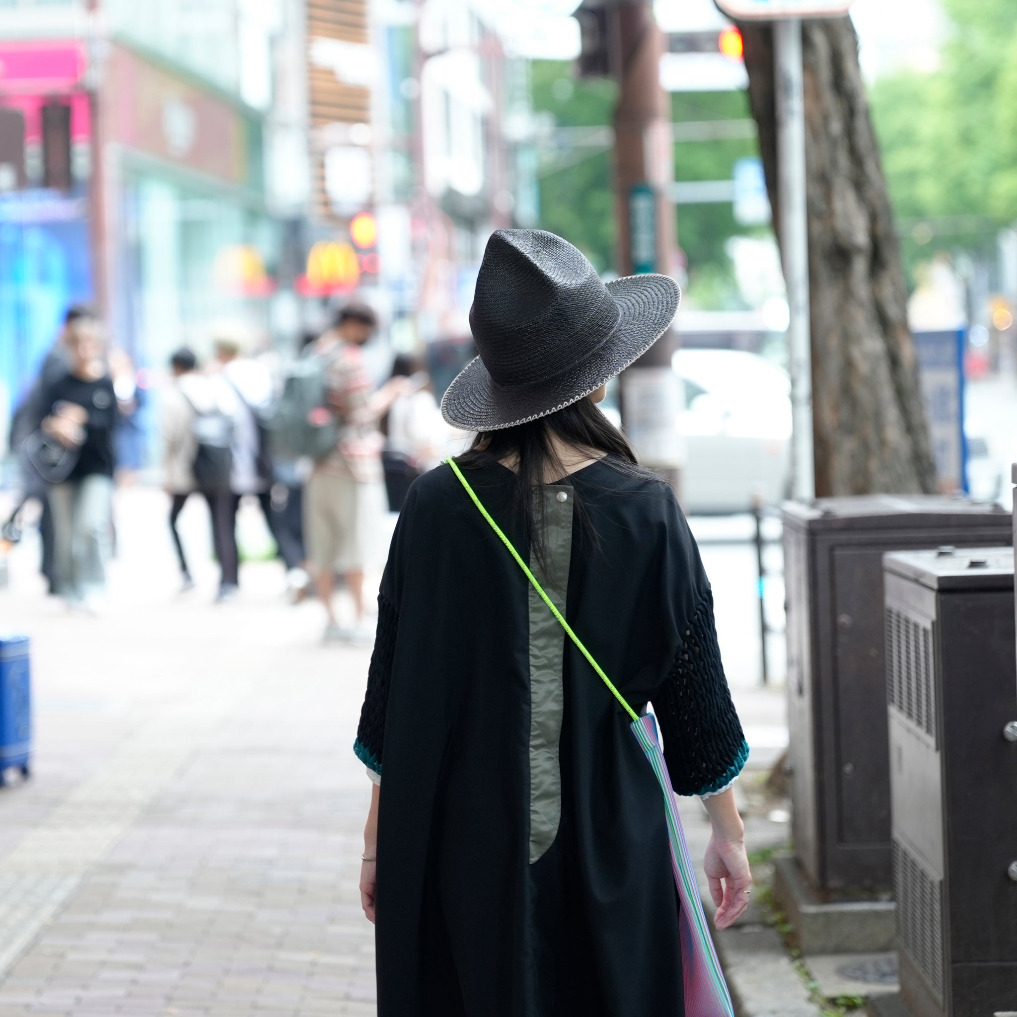 IA-25-120_Black | Mountain Panama Hat | Color:Black【INDIETRO ASSOCIATION_インディエトロアソシエーション】