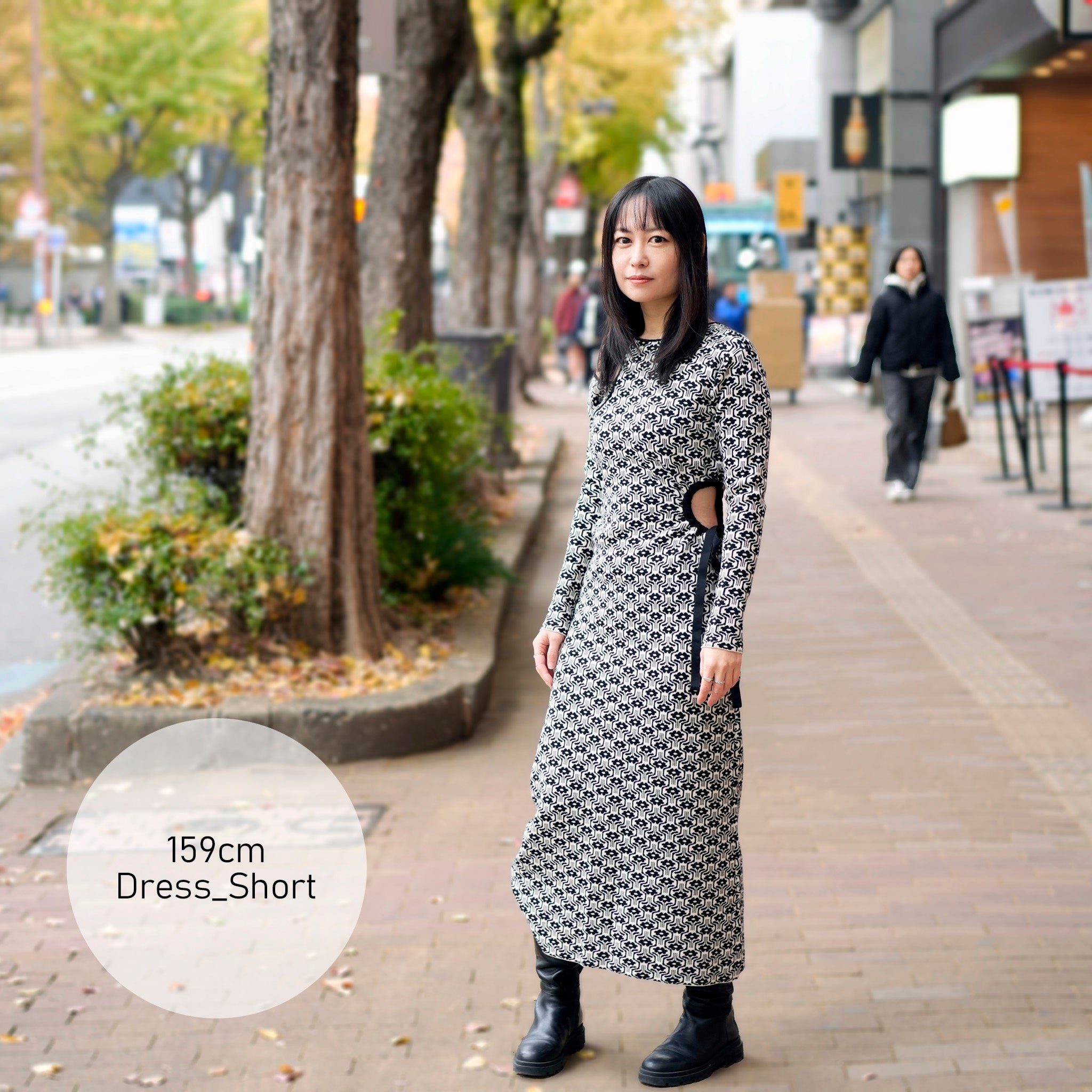 Art Knit Dress | Color:Geometry【AMBERGLEAM_アンバーグリーム】| 1149131218g