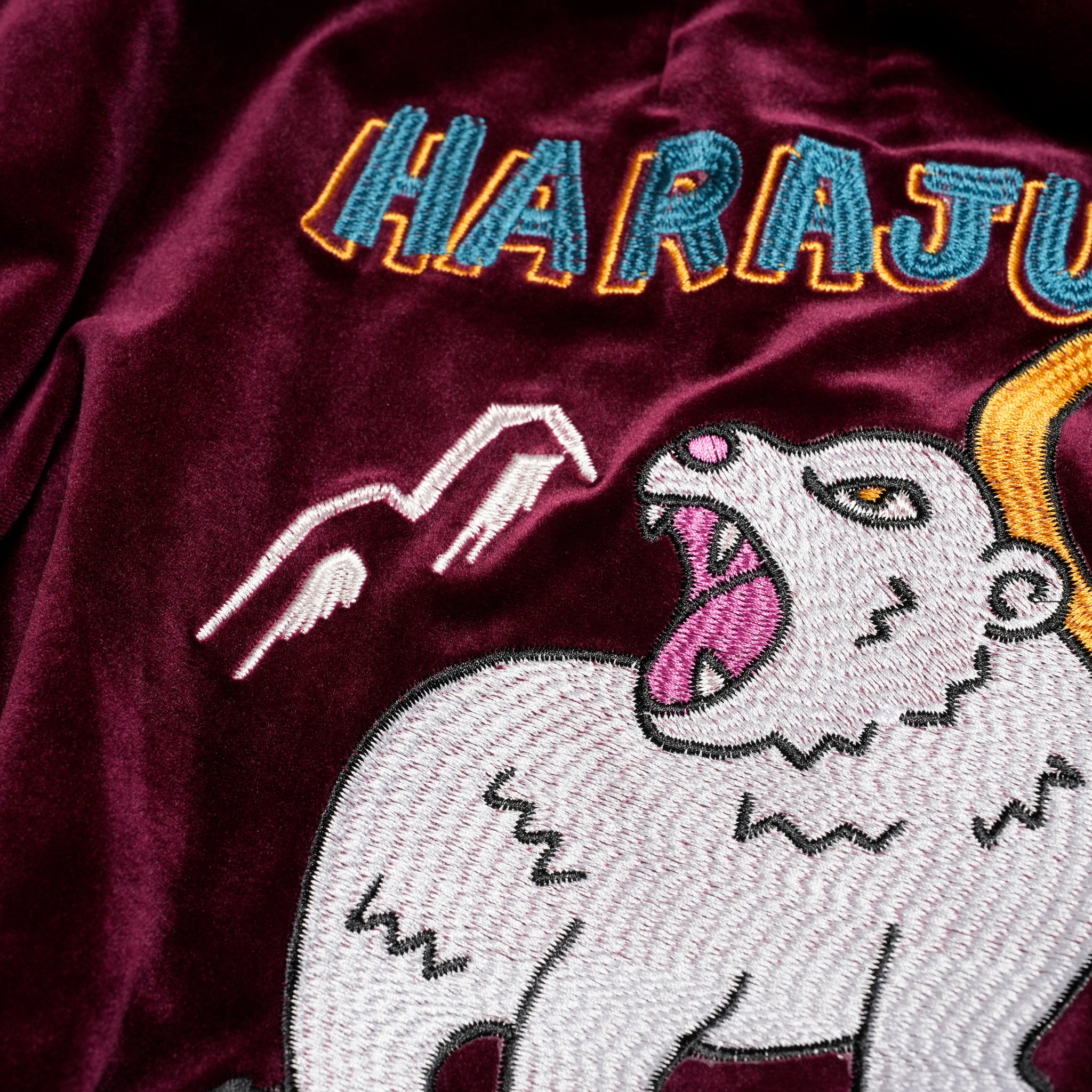 ef404-08 | Suka velour high neck jacket | Color:Wine/Green【EFFECTEN_エフェクテン】