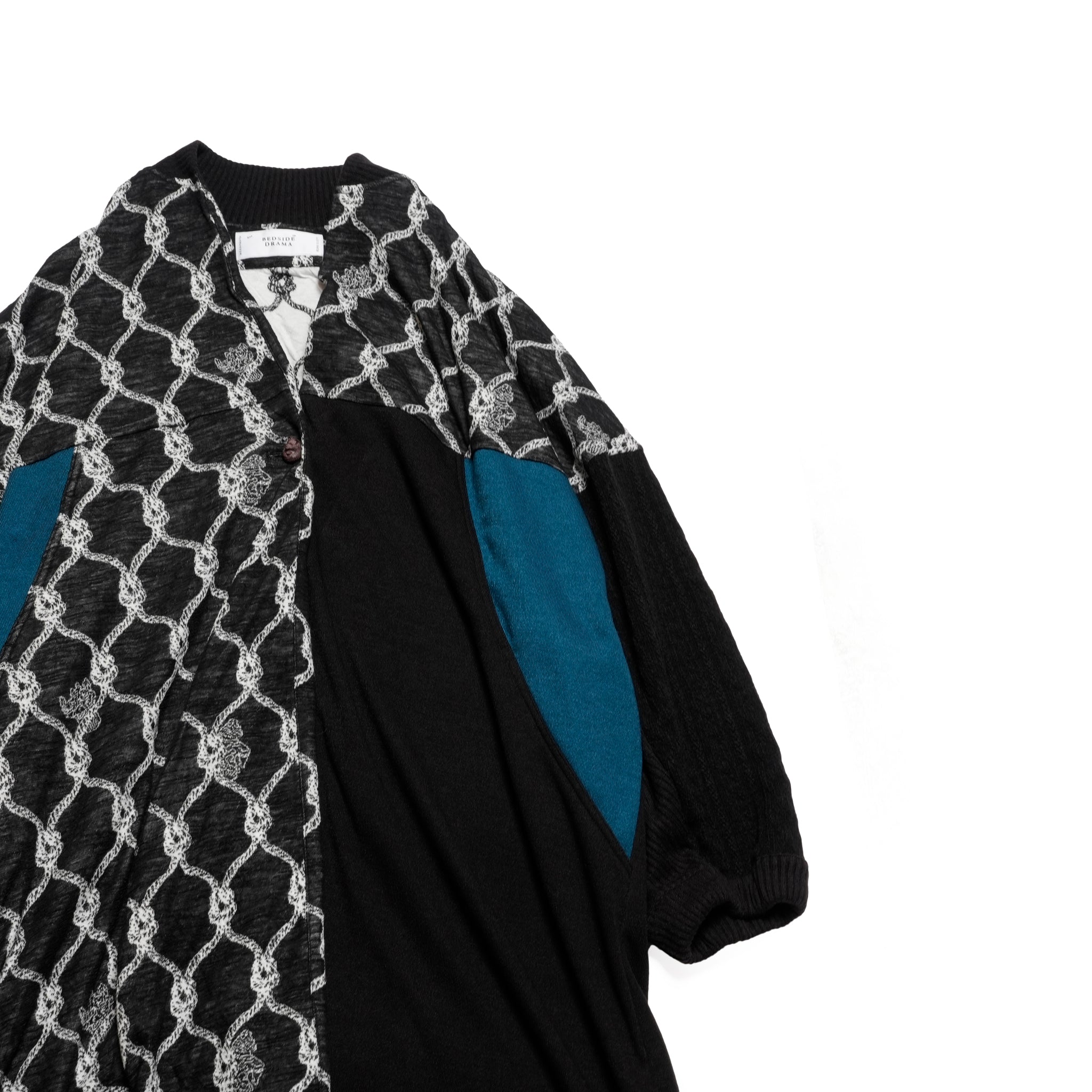 Origin Jacquard Mix Gawn | Color_Black | No_bsd25aw-10_black【BEDSIDEDRAMA_ベッドサイドドラマ】