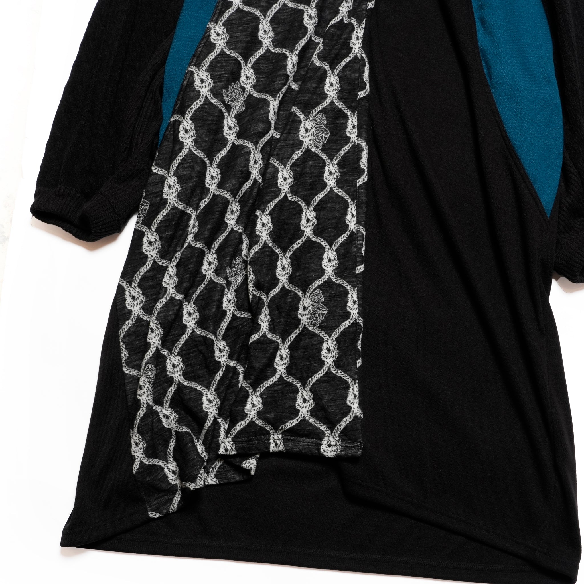 Origin Jacquard Mix Gawn | Color_Black | No_bsd25aw-10_black【BEDSIDEDRAMA_ベッドサイドドラマ】