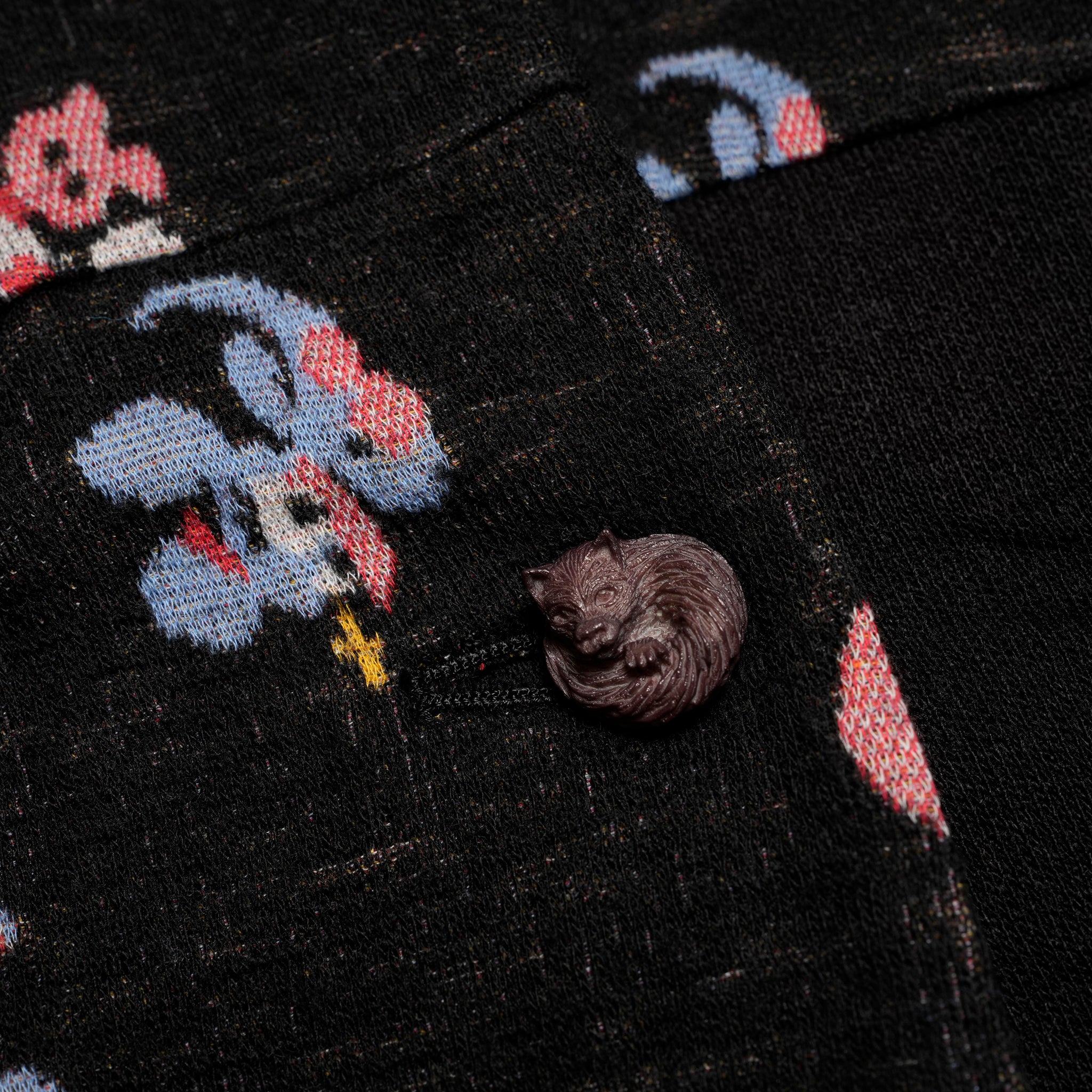 Origin Jacquard Mix Gawn | Color_Melt Bk | No_bsd25aw-10_melt bk【BEDSIDEDRAMA_ベッドサイドドラマ】