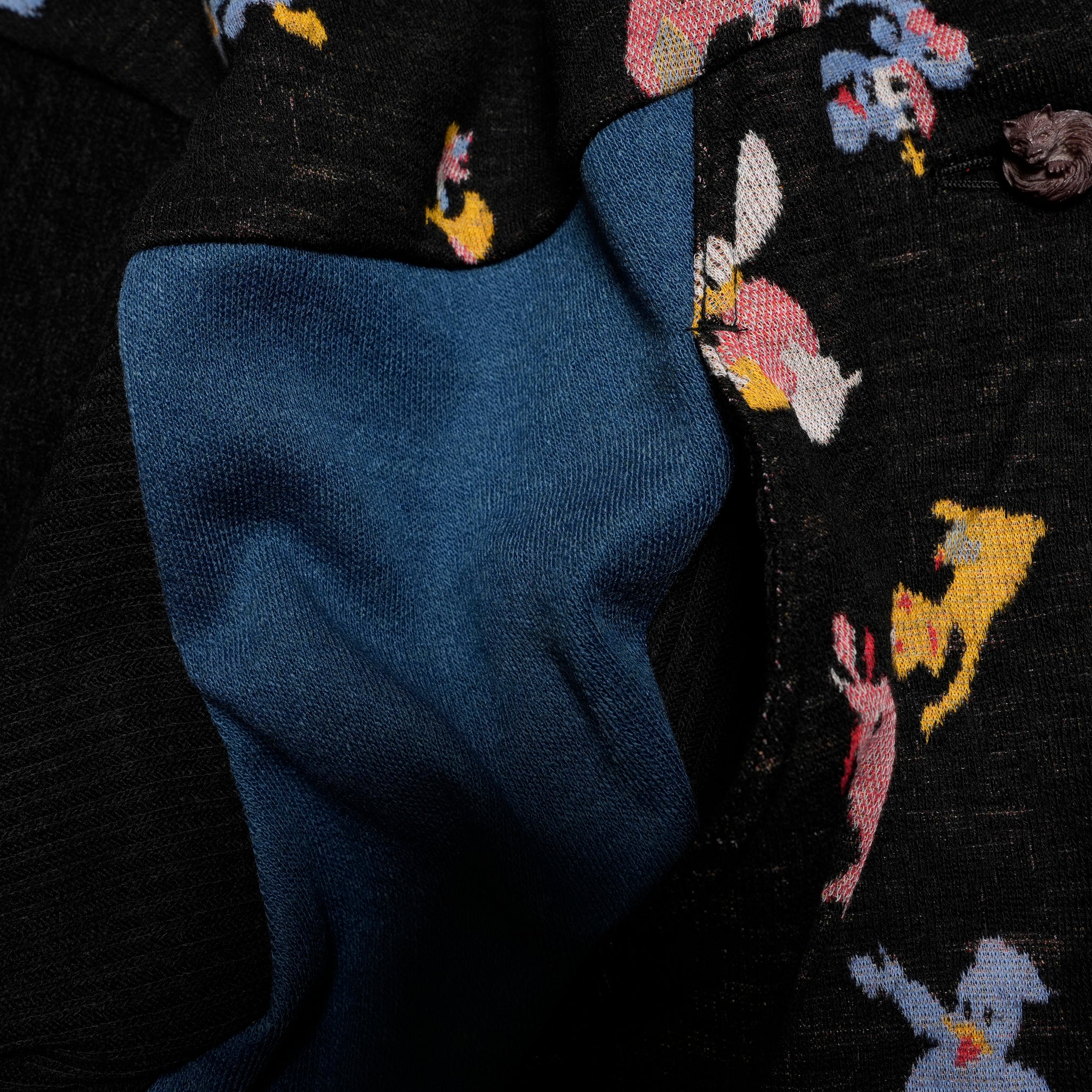 Origin Jacquard Mix Gawn | Color_Melt Bk | No_bsd25aw-10_melt bk【BEDSIDEDRAMA_ベッドサイドドラマ】