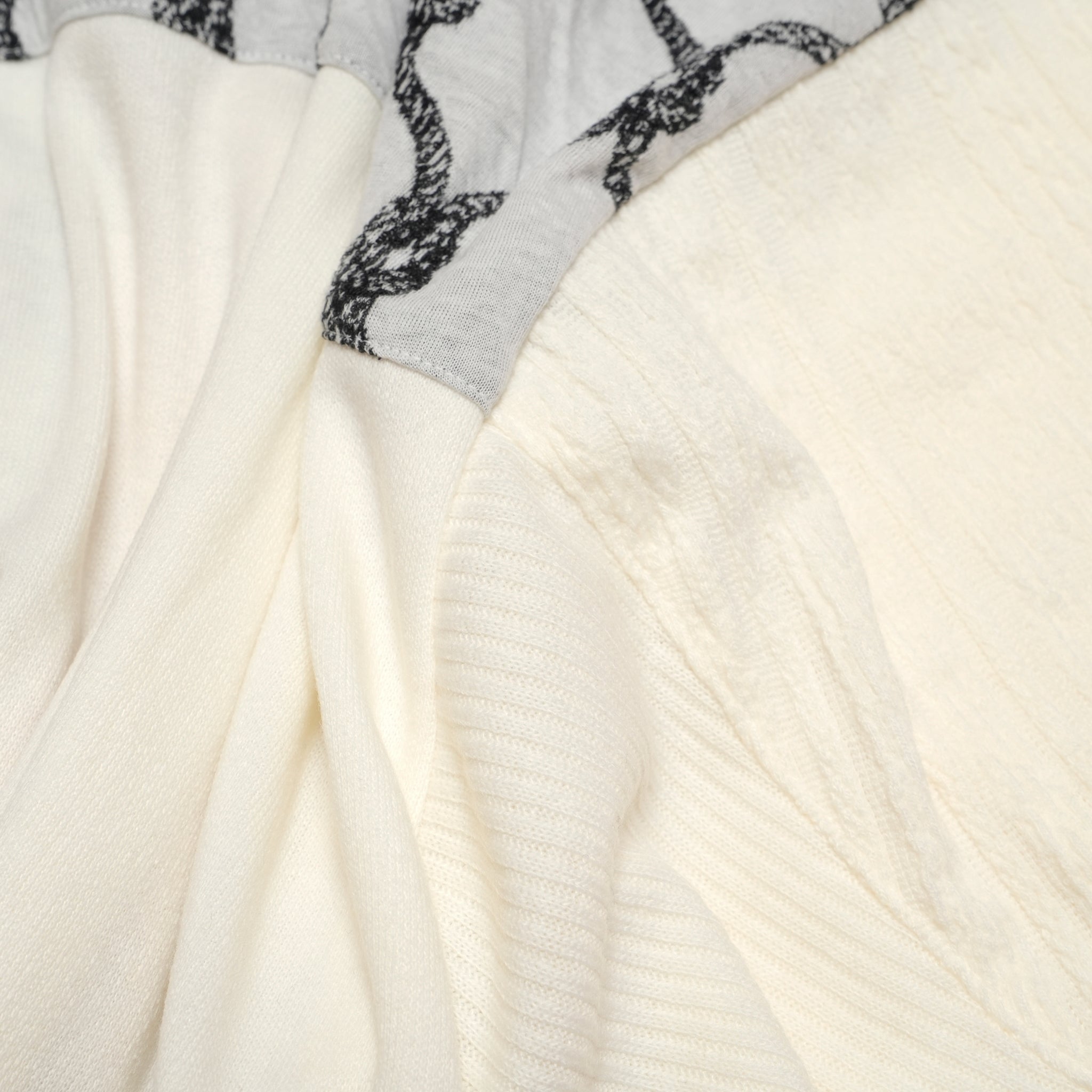 Origin Jacquard Mix Gawn | Color_ White | No_bsd25aw-10_ white【BEDSIDEDRAMA_ベッドサイドドラマ】