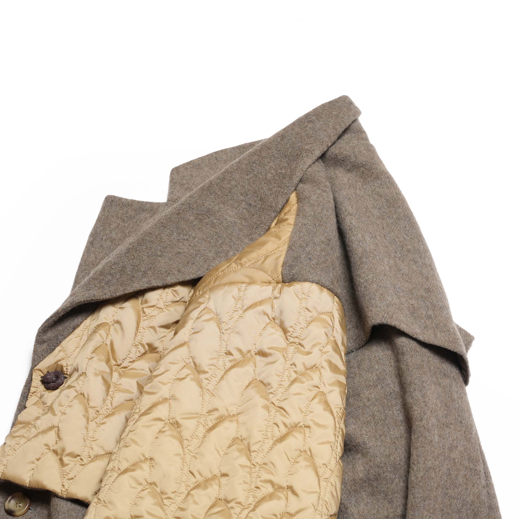 OOPARTS Mix Gawn Coat | Color_Beige | No_bsd25aw-01_beige【BEDSIDEDRAMA_ベッドサイドドラマ】