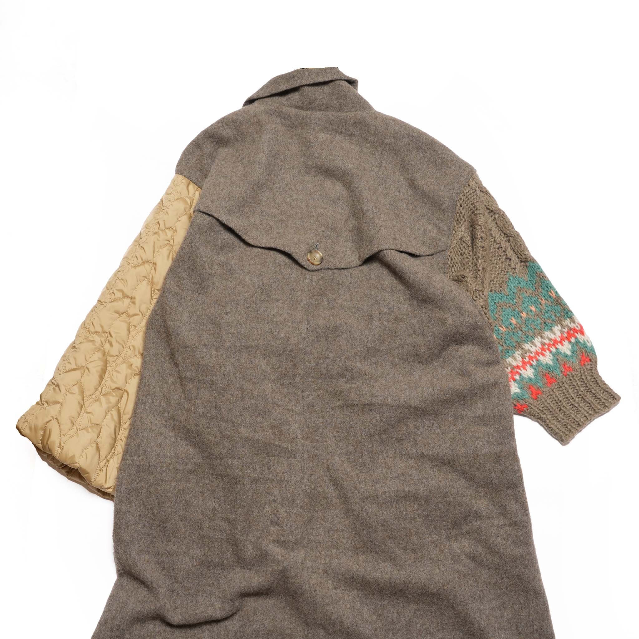 OOPARTS Mix Gawn Coat | Color_Beige | No_bsd25aw-01_beige