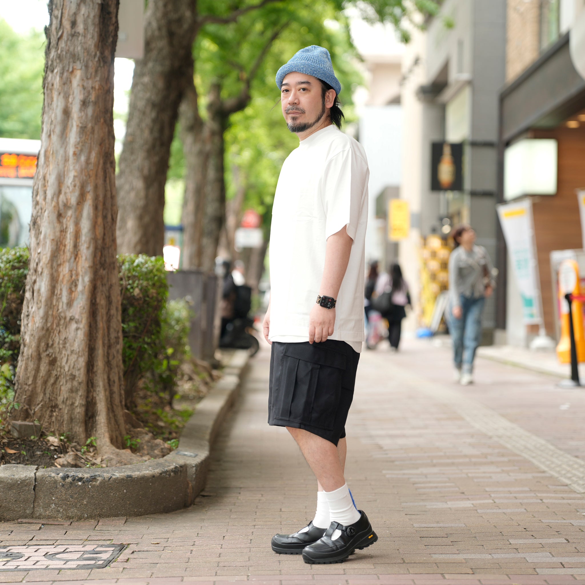 HCPN-02_White | AMERICAN CREW NECK PKT T-SHIRT-BALANCIRCULAR | Color:White【CATTA SHIRTS_カッタ シャツ】