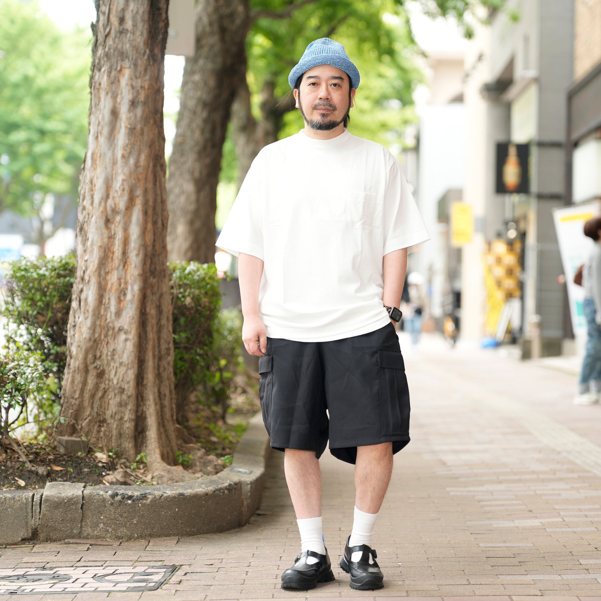 HCPN-02_White | AMERICAN CREW NECK PKT T-SHIRT-BALANCIRCULAR | Color:White【CATTA SHIRTS_カッタ シャツ】