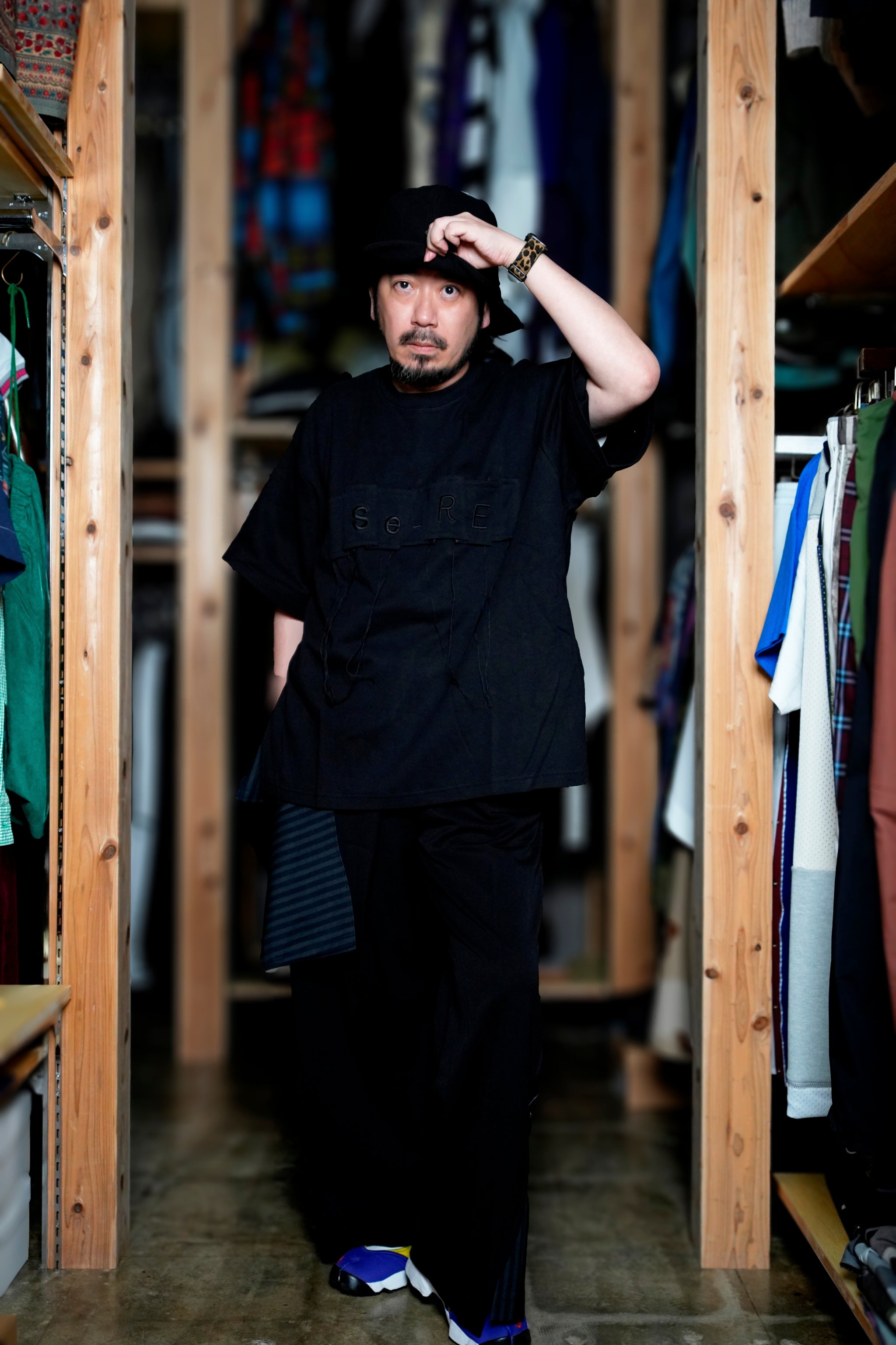 SNS24-RE-T02 | SeRE：FYI tee -BLACK 【SEIVSON_セイブソン】