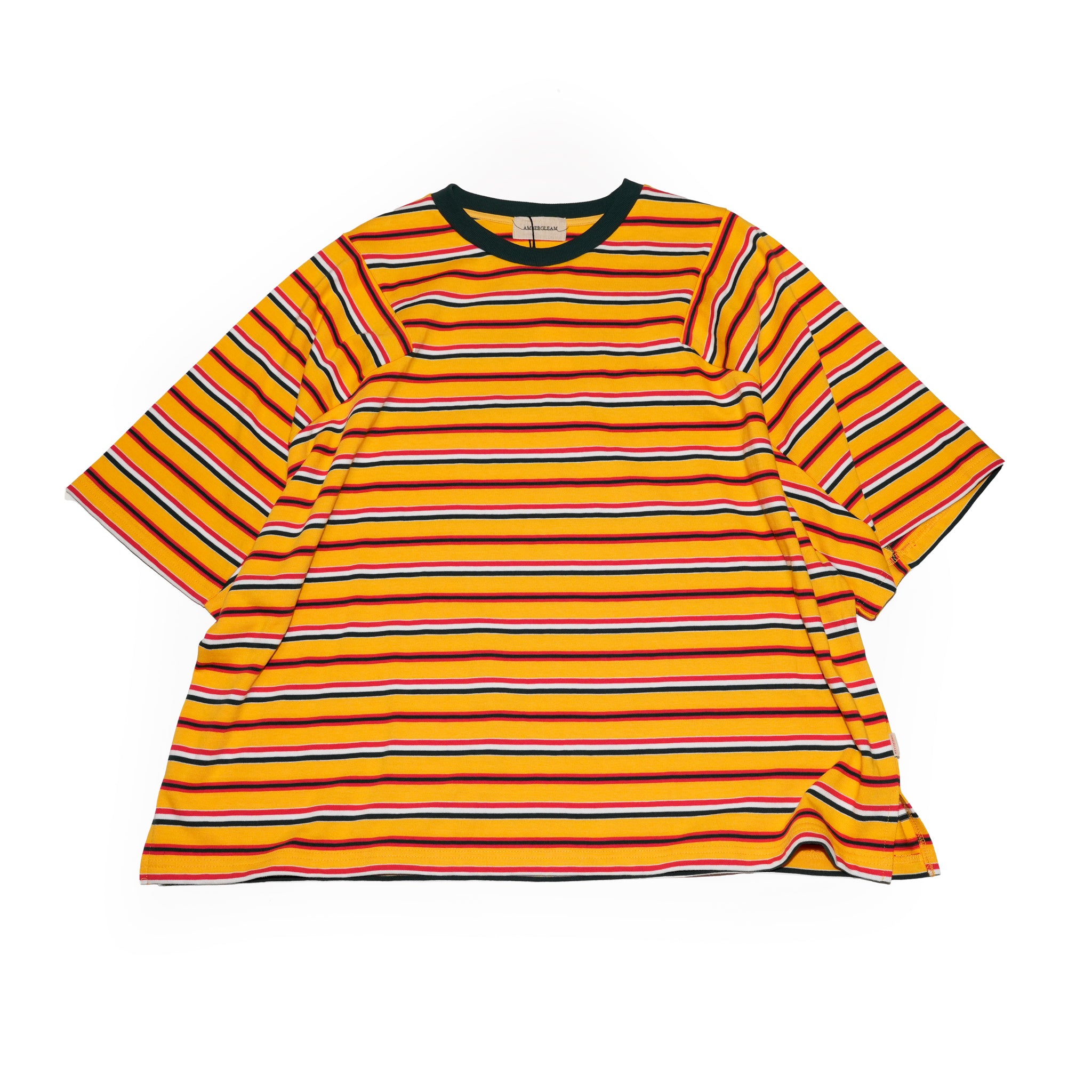 Border Panel Daily T-Shirt | Color:Yellow【AMBERGLEAM_アンバーグリーム】| 1297151411_y