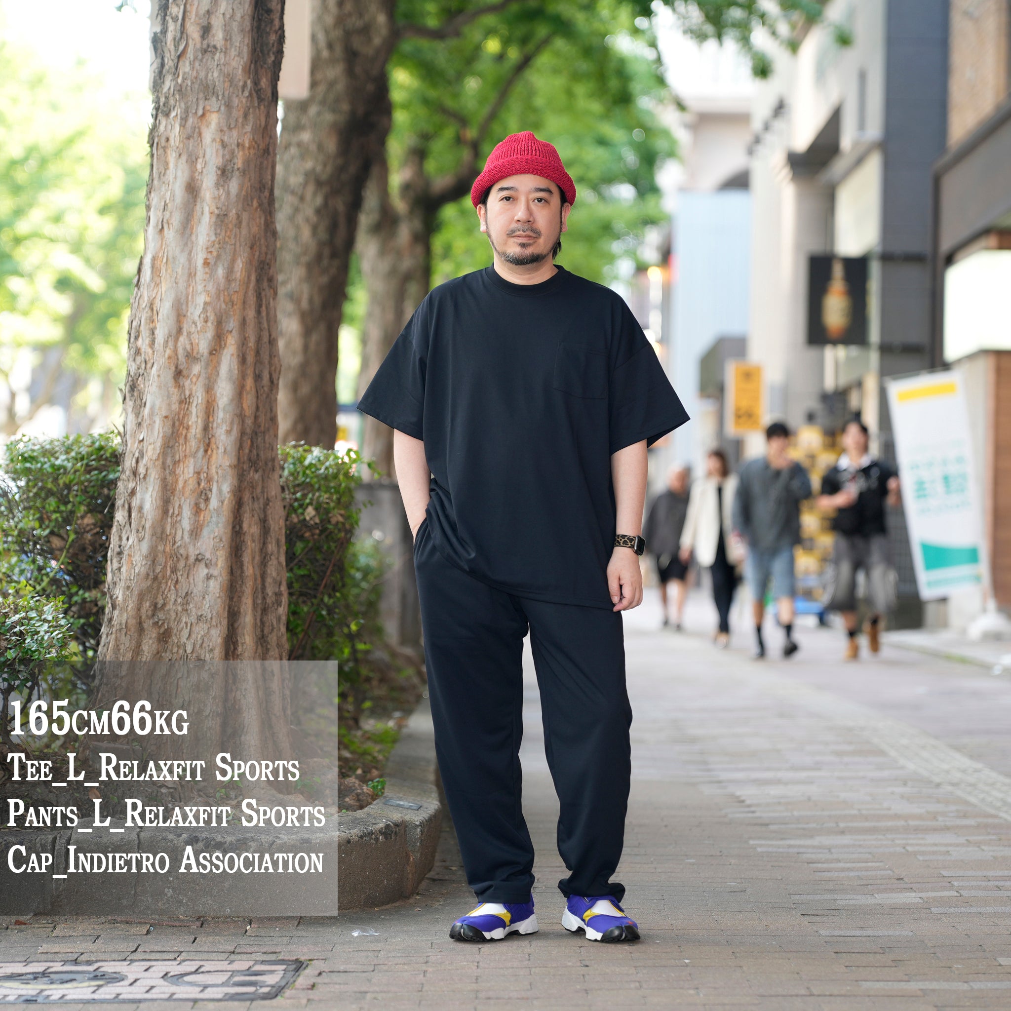 [ RELAX FIT SPORTS №136 ]　 Fruits trycool Pocket S/S | Col_Black【RELAX FIT_リラックスフィット】【ネコポス選択可能】