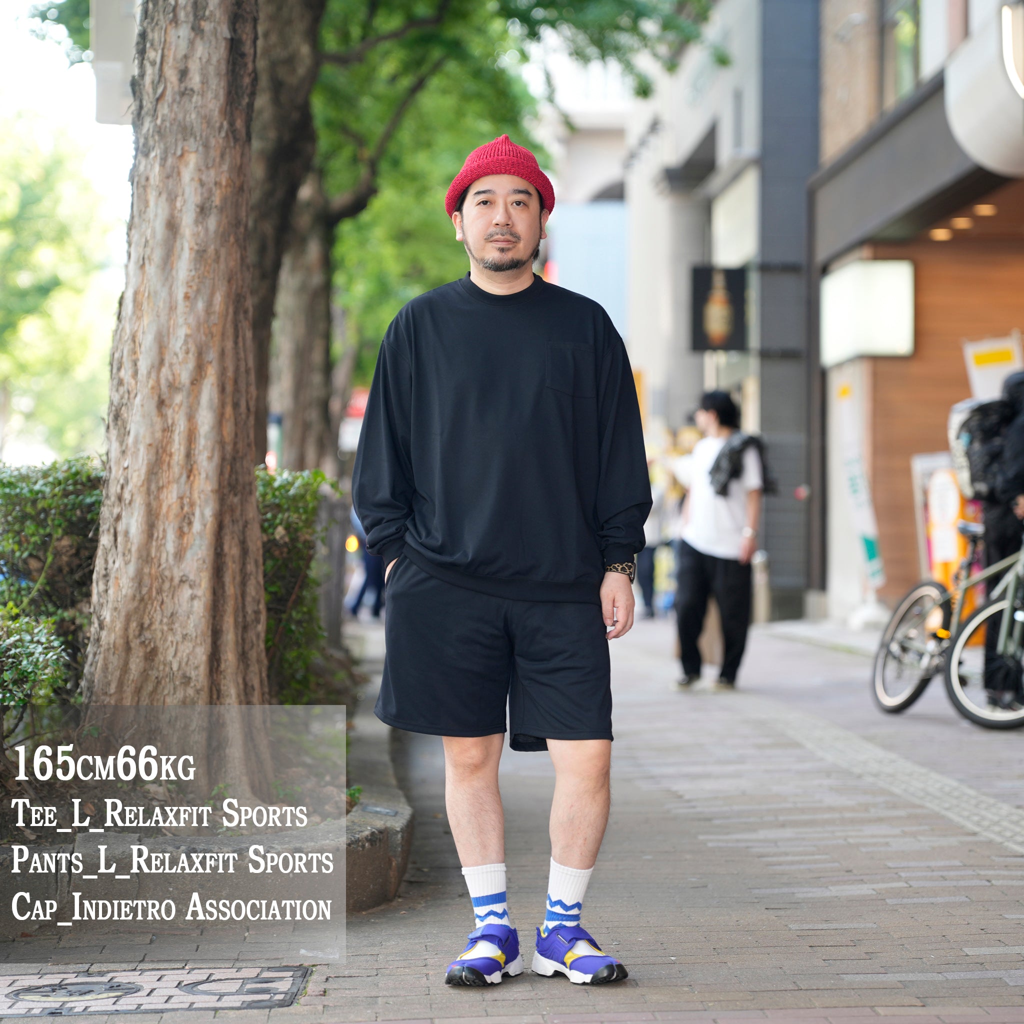 [ RELAX FIT SPORTS №138 ]　 smoketone trycool Pocket L/S | Col_Black【RELAX FIT_リラックスフィット】
