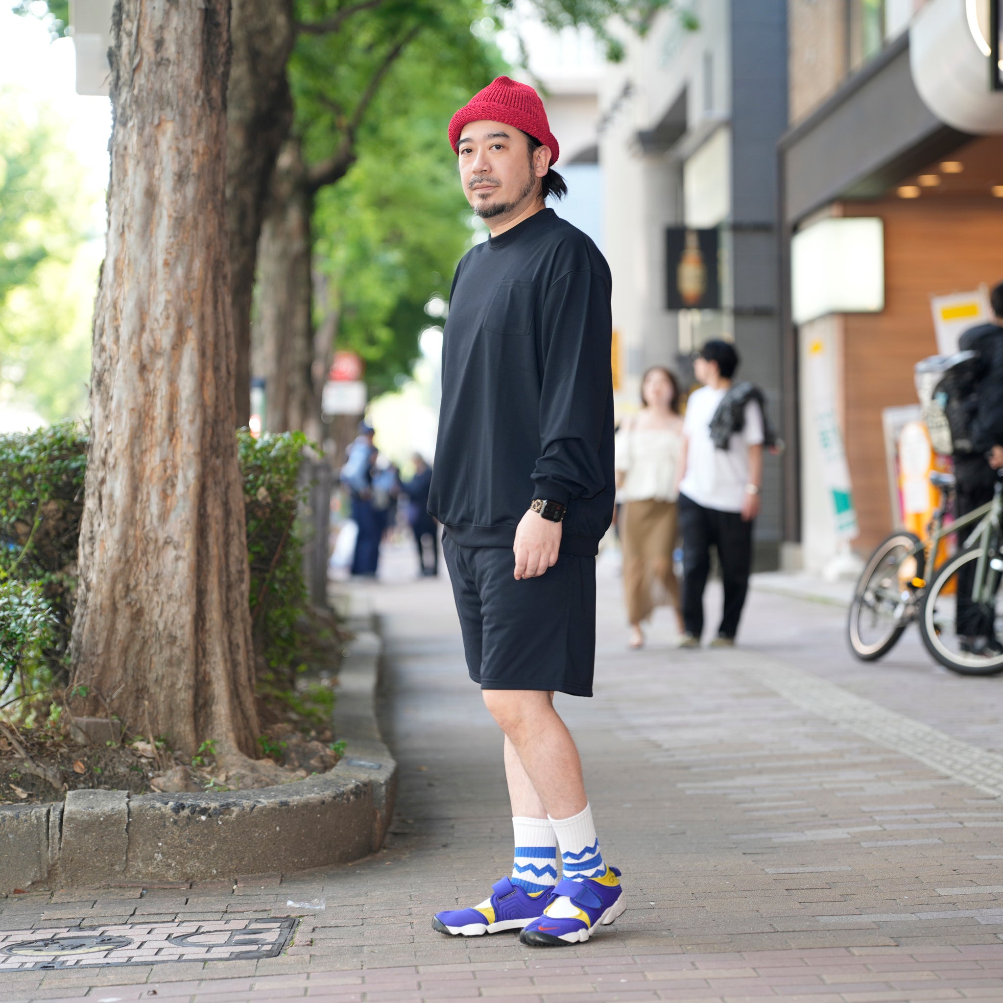 [ RELAX FIT SPORTS №138 ]　 smoketone trycool Pocket L/S | Col_Black【RELAX FIT_リラックスフィット】