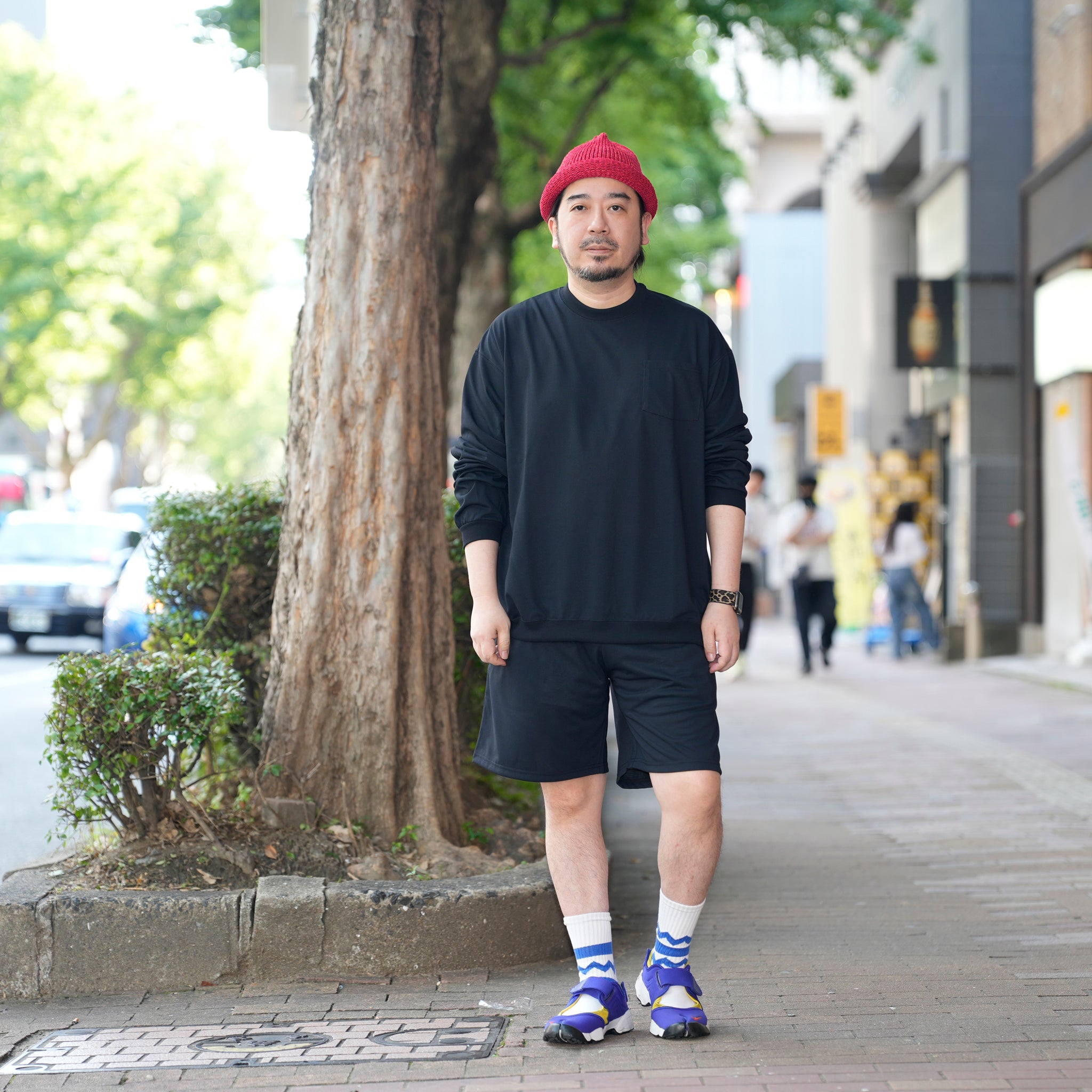 [ RELAX FIT SPORTS №138 ]　 smoketone trycool Pocket L/S | Col_Black【RELAX FIT_リラックスフィット】