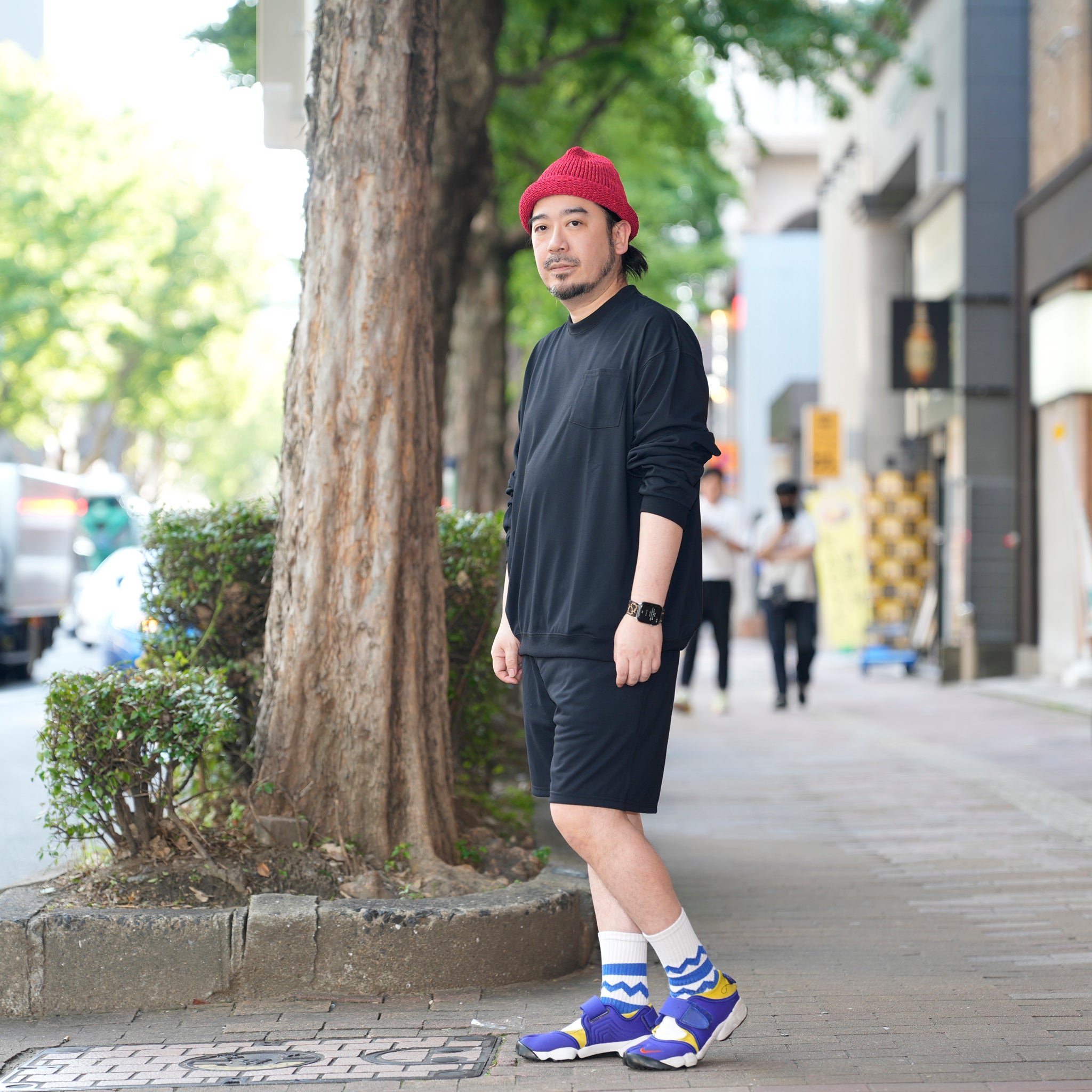 [ RELAX FIT SPORTS №138 ]　 smoketone trycool Pocket L/S | Col_Black【RELAX FIT_リラックスフィット】