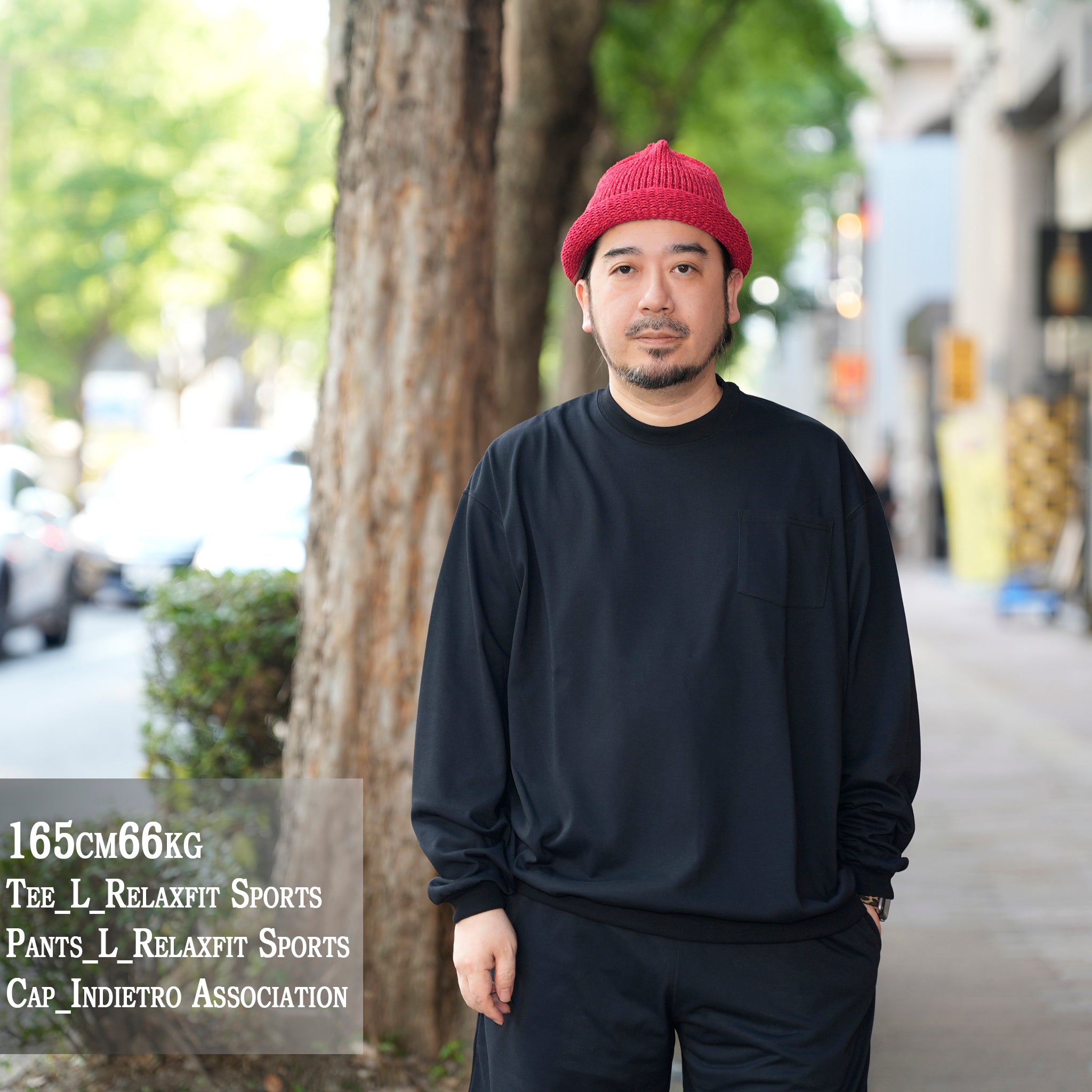 [ RELAX FIT SPORTS №138 ]　 smoketone trycool Pocket L/S | Col_Black【RELAX FIT_リラックスフィット】