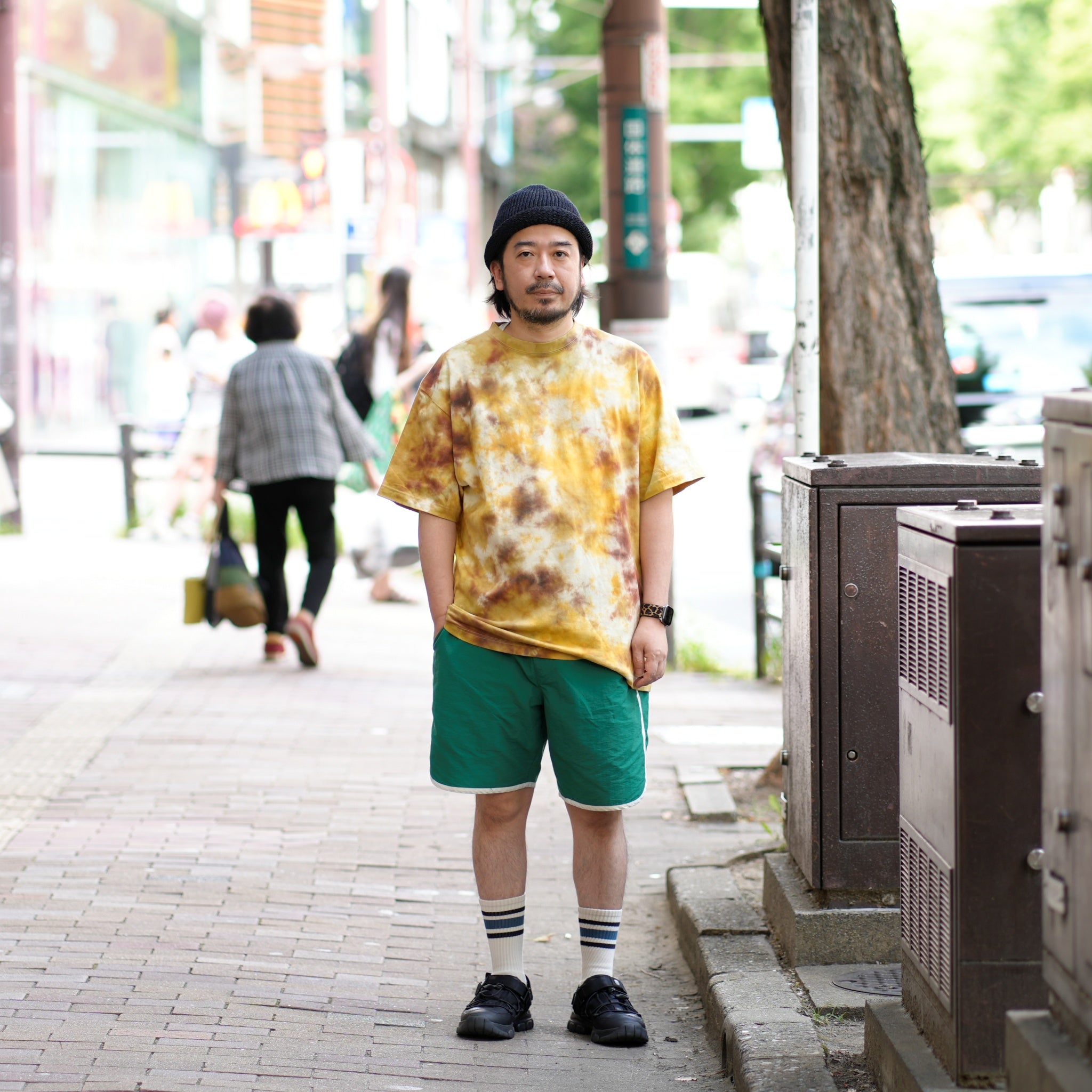 JC2488909 | SWAMP TEE | Color:Navy/Yellow/Olive【NASNGWAM_ナスングワム】【JAVARA】