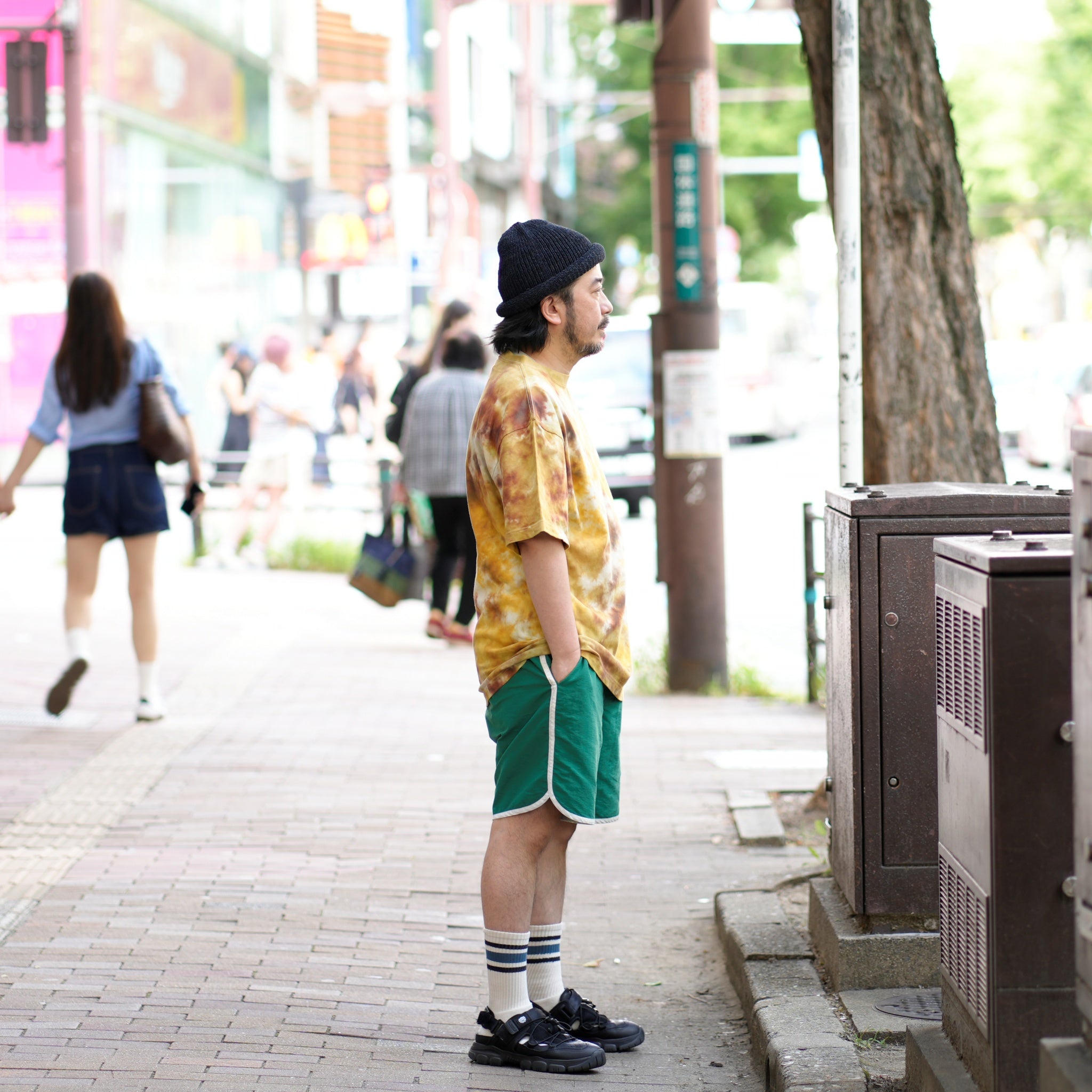 JC2488909 | SWAMP TEE | Color:Navy/Yellow/Olive【NASNGWAM_ナスングワム】【JAVARA】