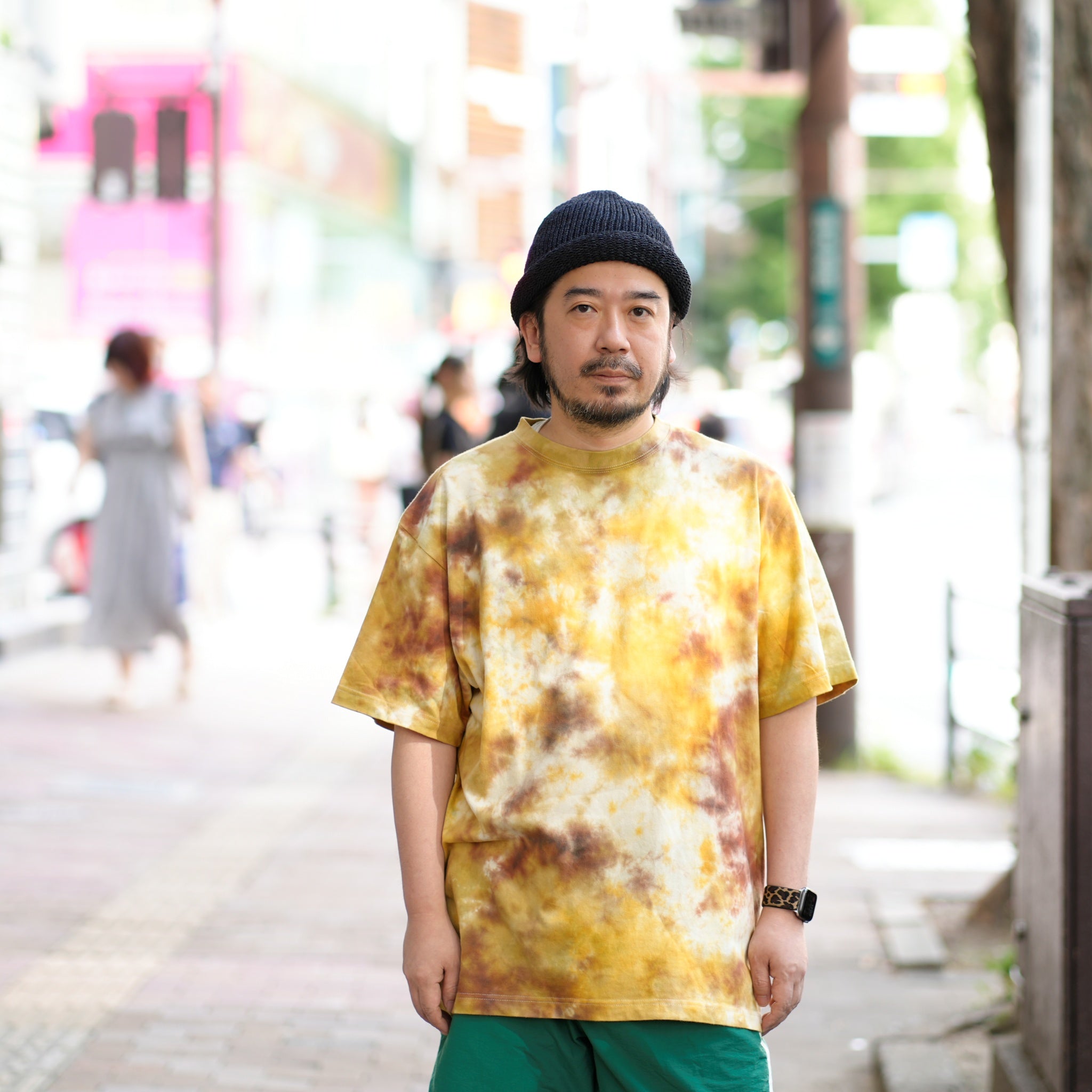 JC2488909 | SWAMP TEE | Color:Navy/Yellow/Olive【NASNGWAM_ナスングワム】【JAVARA】