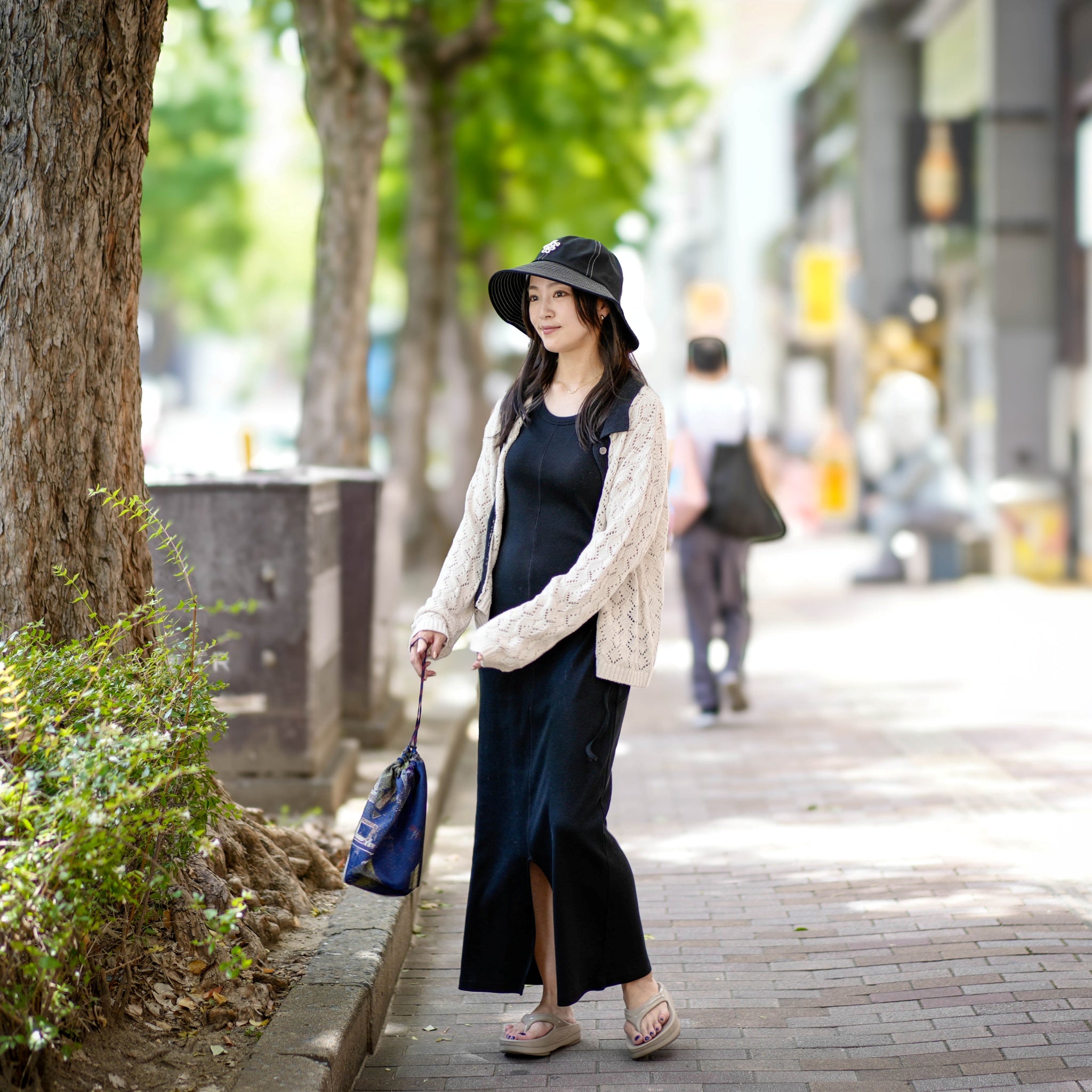 No:WHT24HKN4020 | Name:OPENWORK KNIT CARDIGAN | Color:LINEN【WHYTO_ホワイト】