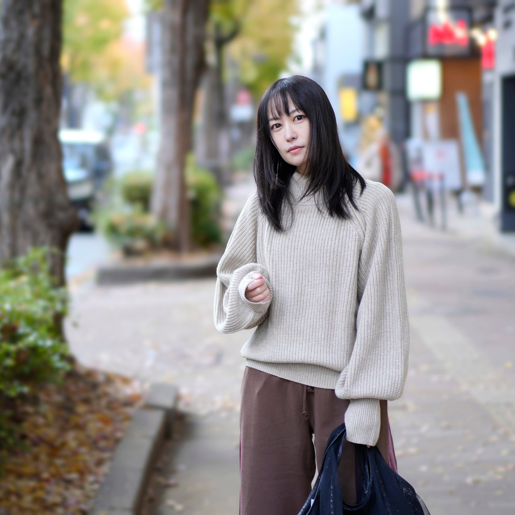 MIL24FKN3031_ECRU | HALF ZIP MIL KNIT TOP | Ecru | KHA:KI