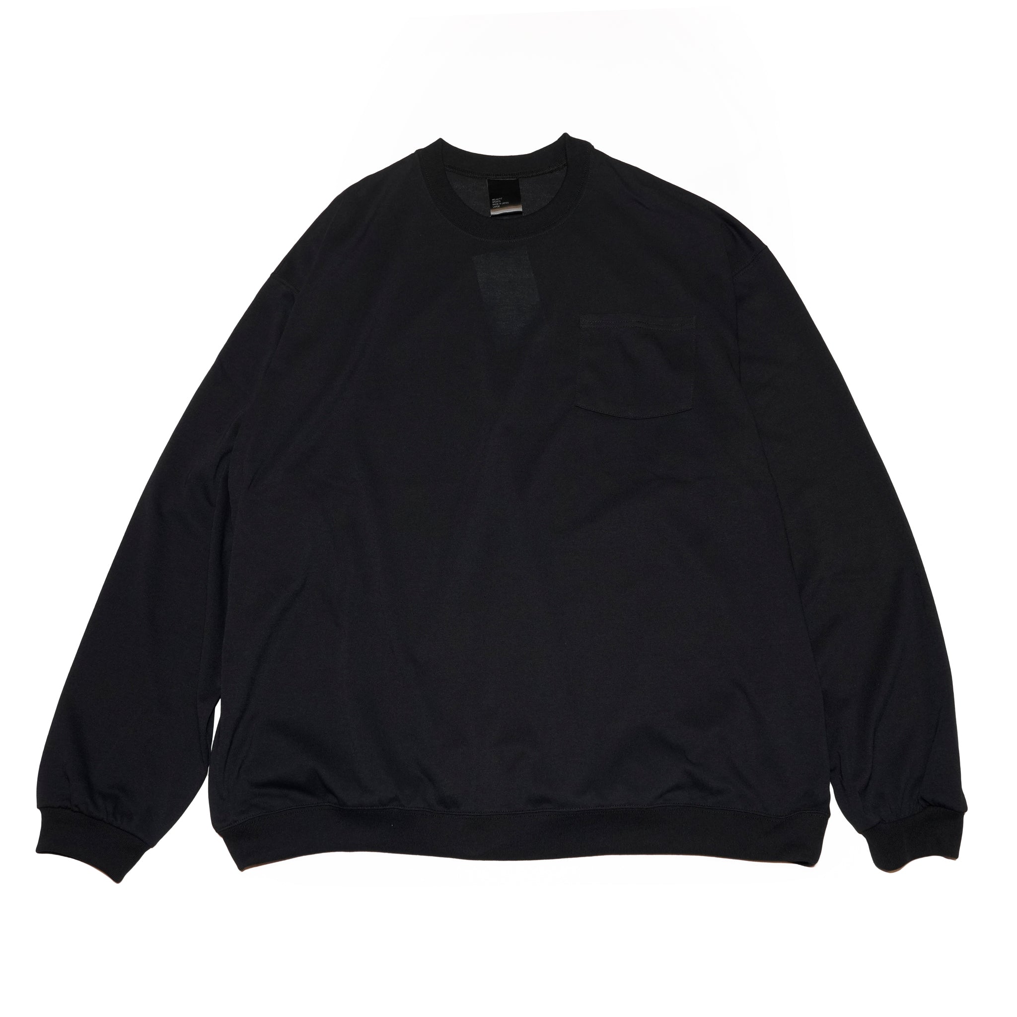 RELAX FIT SPORTS №138 ] smoketone trycool Pocket L/S | Col_Black【RE