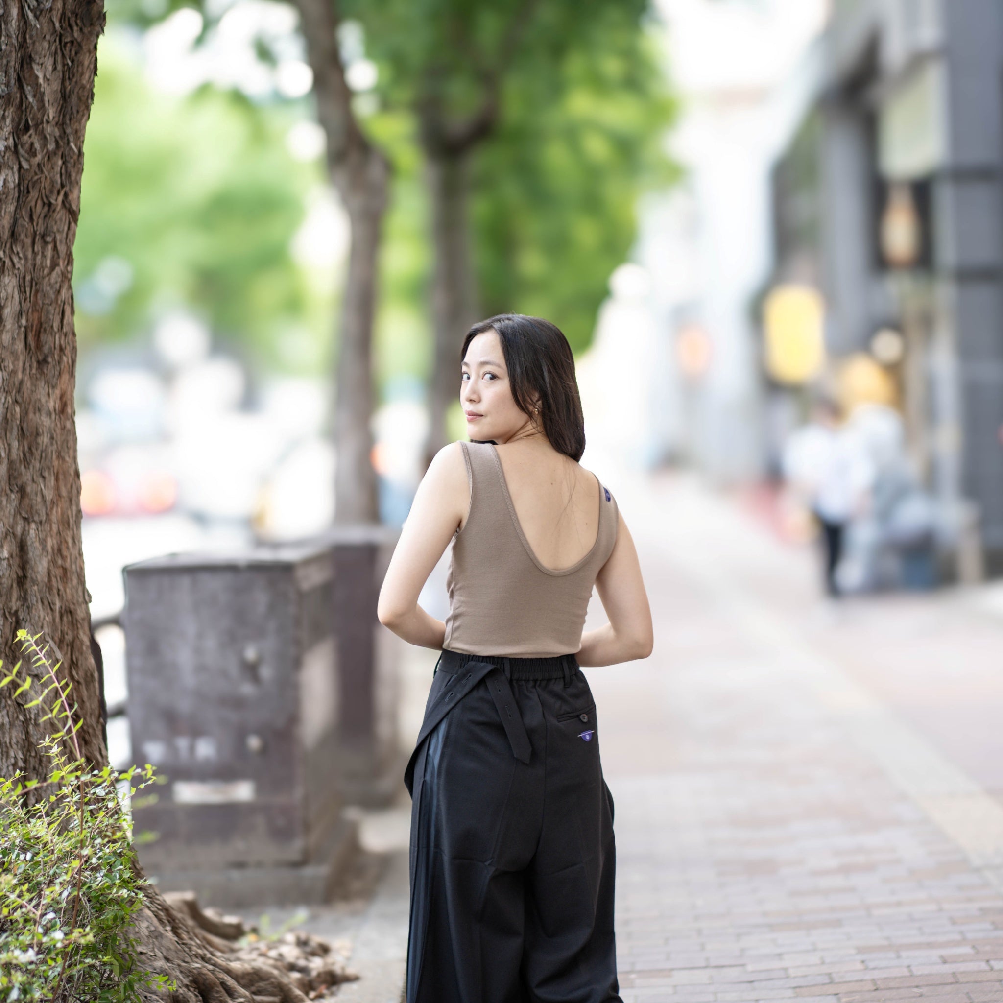 SeRE：ASAP tank top -BLACK | SeRE：FYI tee -Brown【SEIVSON_セイブソン】