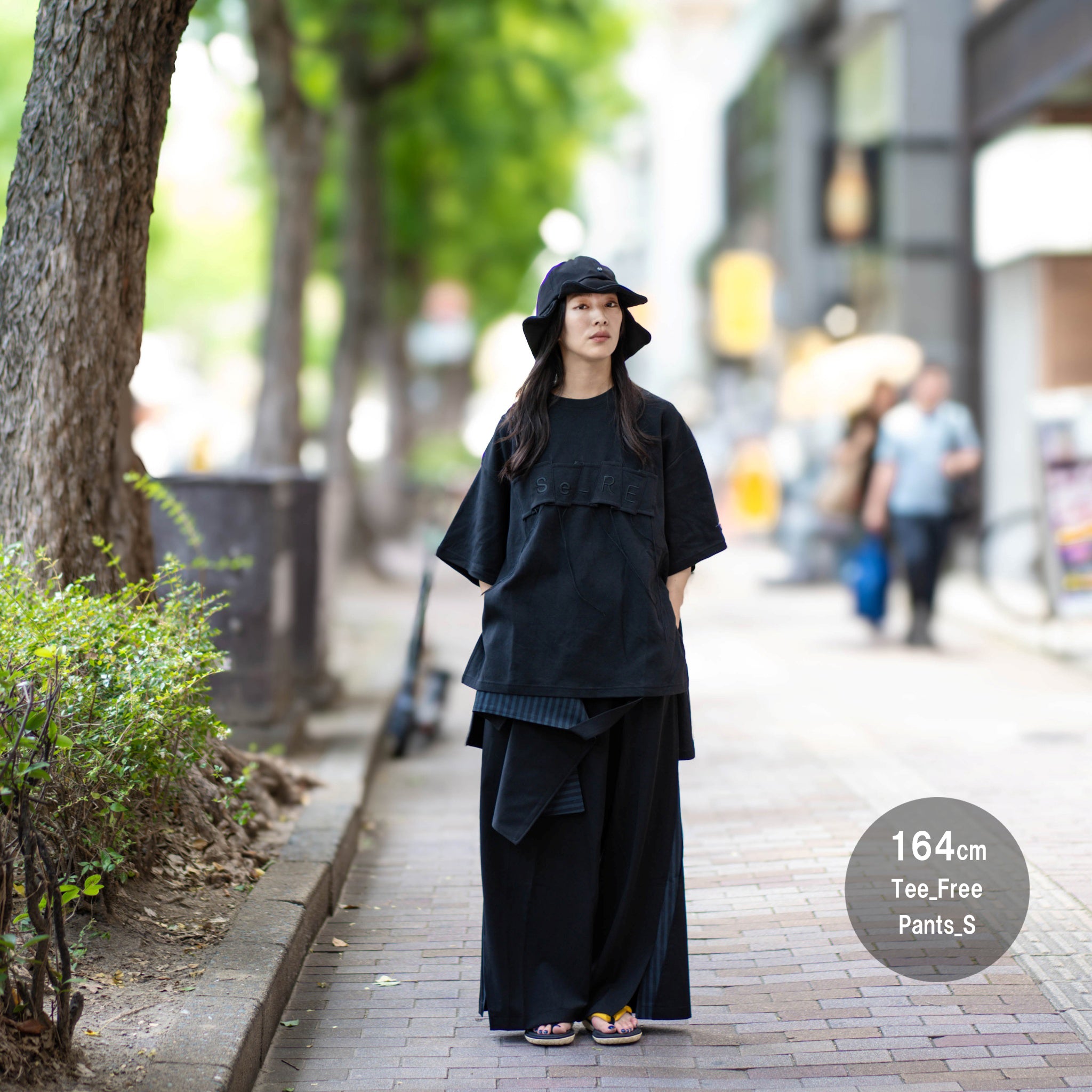 SNS24-RE-T02 | SeRE：FYI tee -BLACK 【SEIVSON_セイブソン】