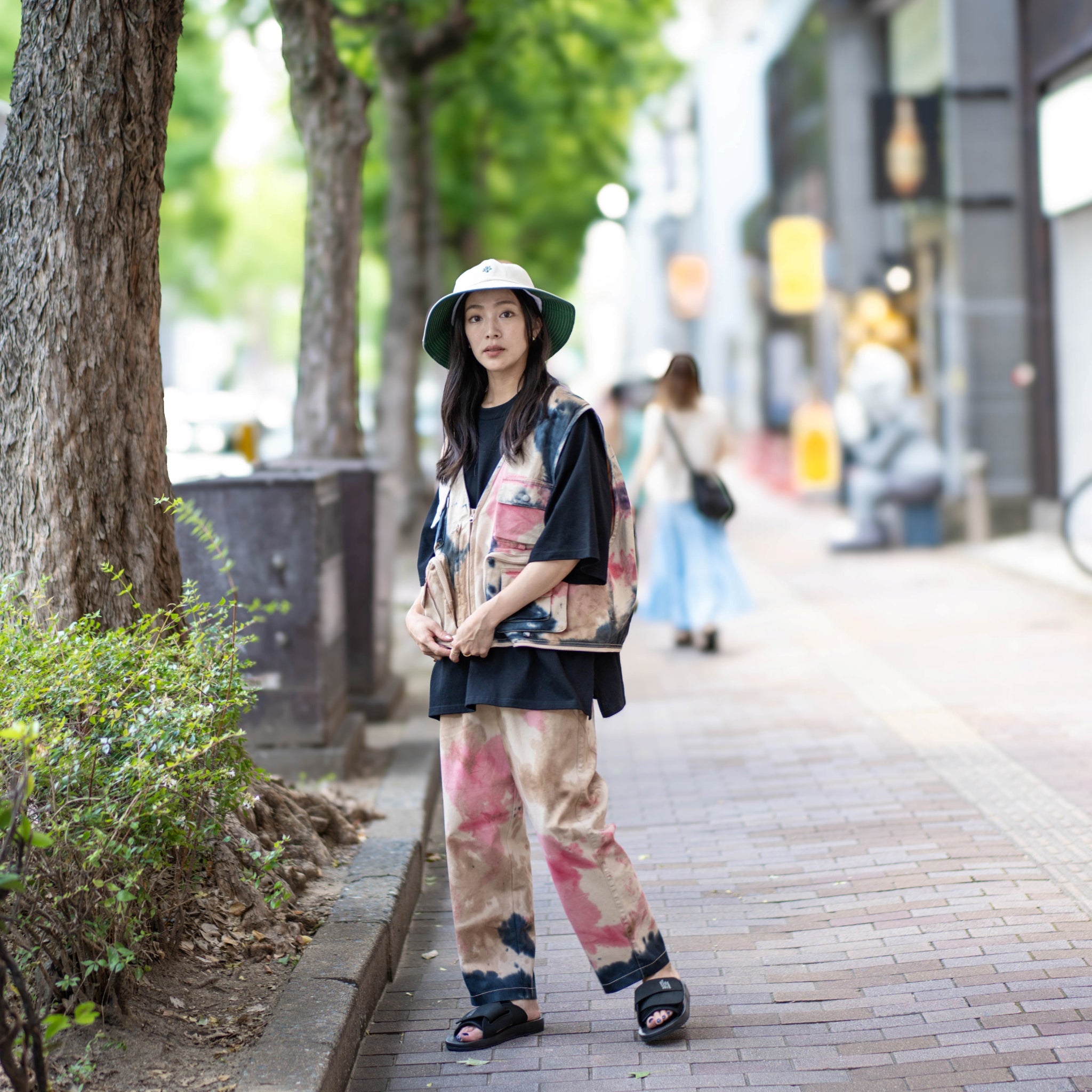 Camouflage Custom Fisher Man Chino Pants カモフラ カスタムフィッシャーマン チノパンツ | Color:Camo | Size:Slim/Medium【AMBERGLEAM_アンバーグリーム】| 1201141412