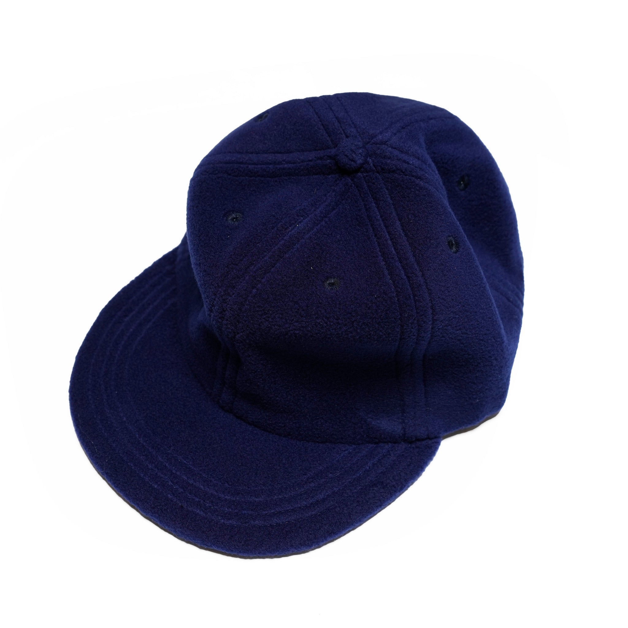 *Polar Fleece B.B. Caps / Made In USA | Color:Black/Navy【NOBRAND】