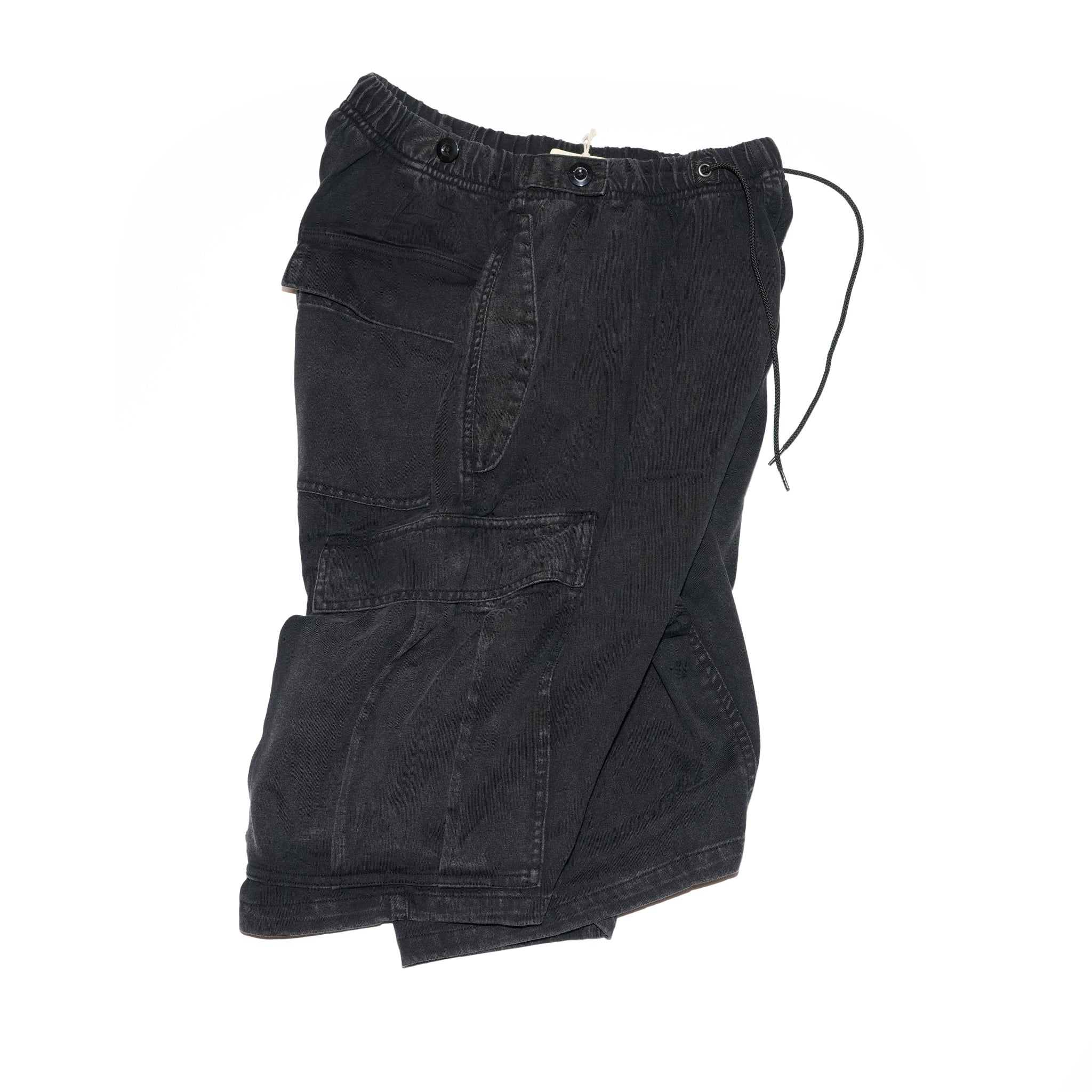 Randy shorts  t-cloth V.D | Easy Trousers Shorts | Color_Faded Black | No_cz-imst-293_faded black【IMPRESTORE_インプレストア】